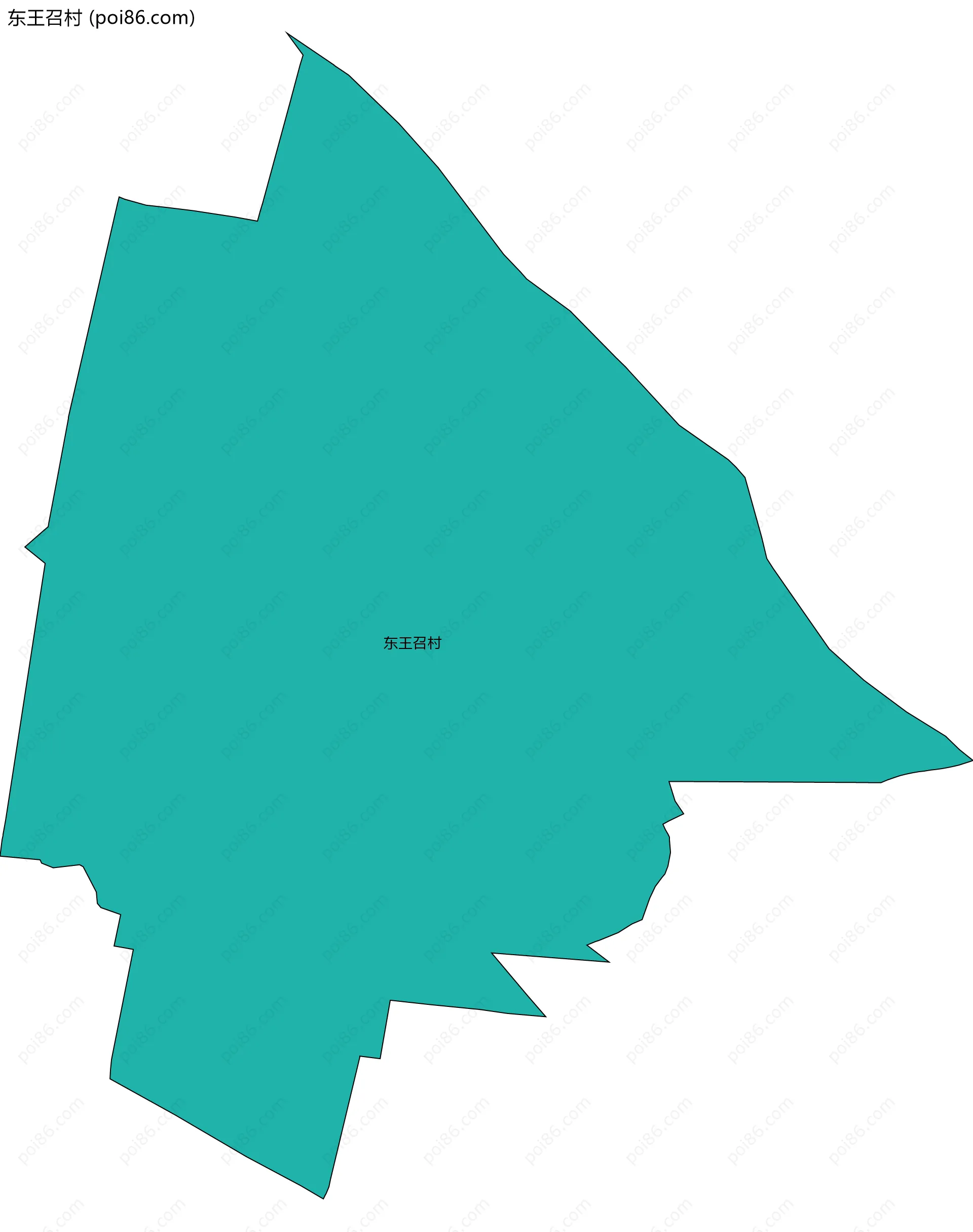 东王召村边界地图