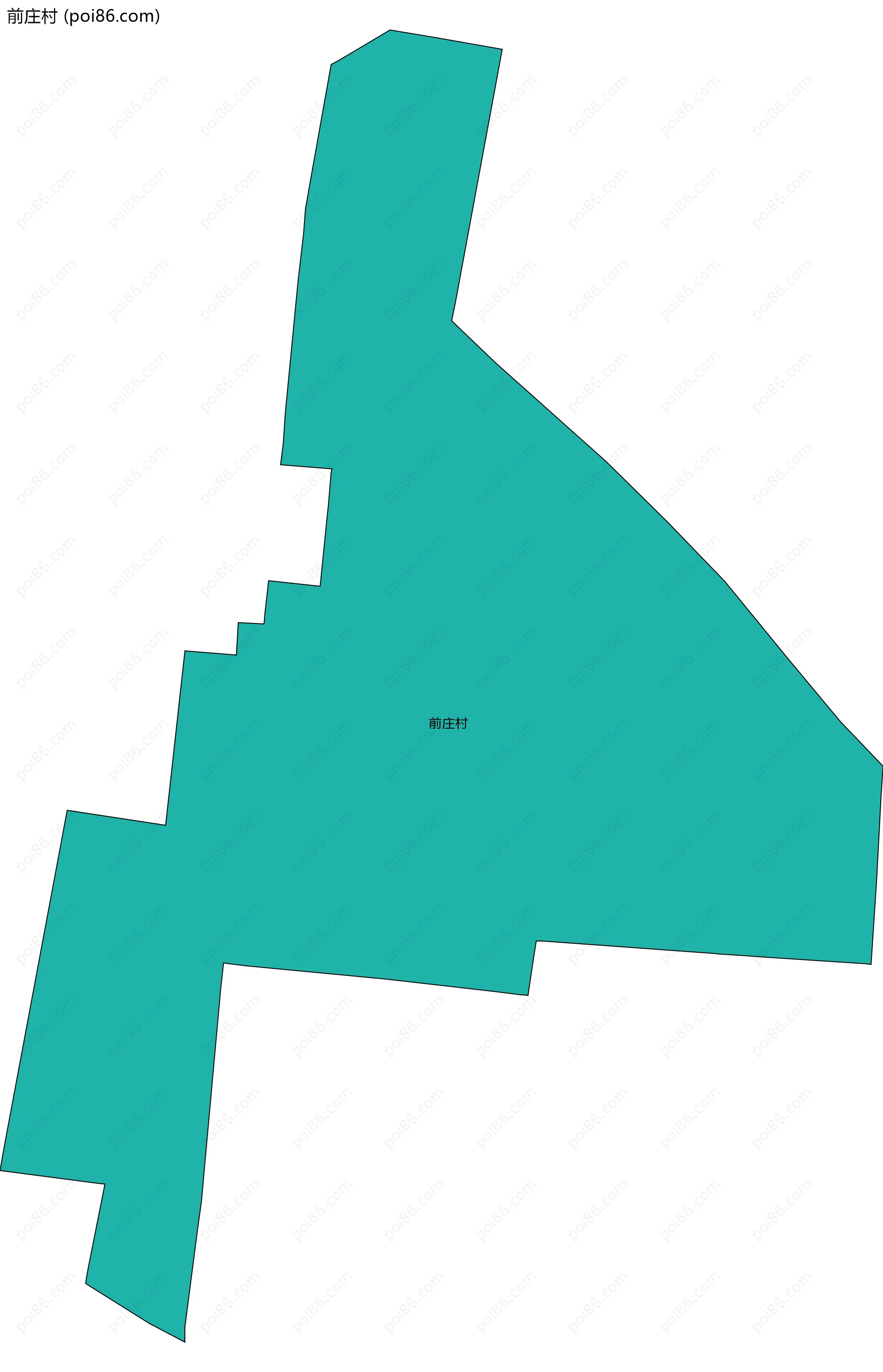 前庄村边界地图