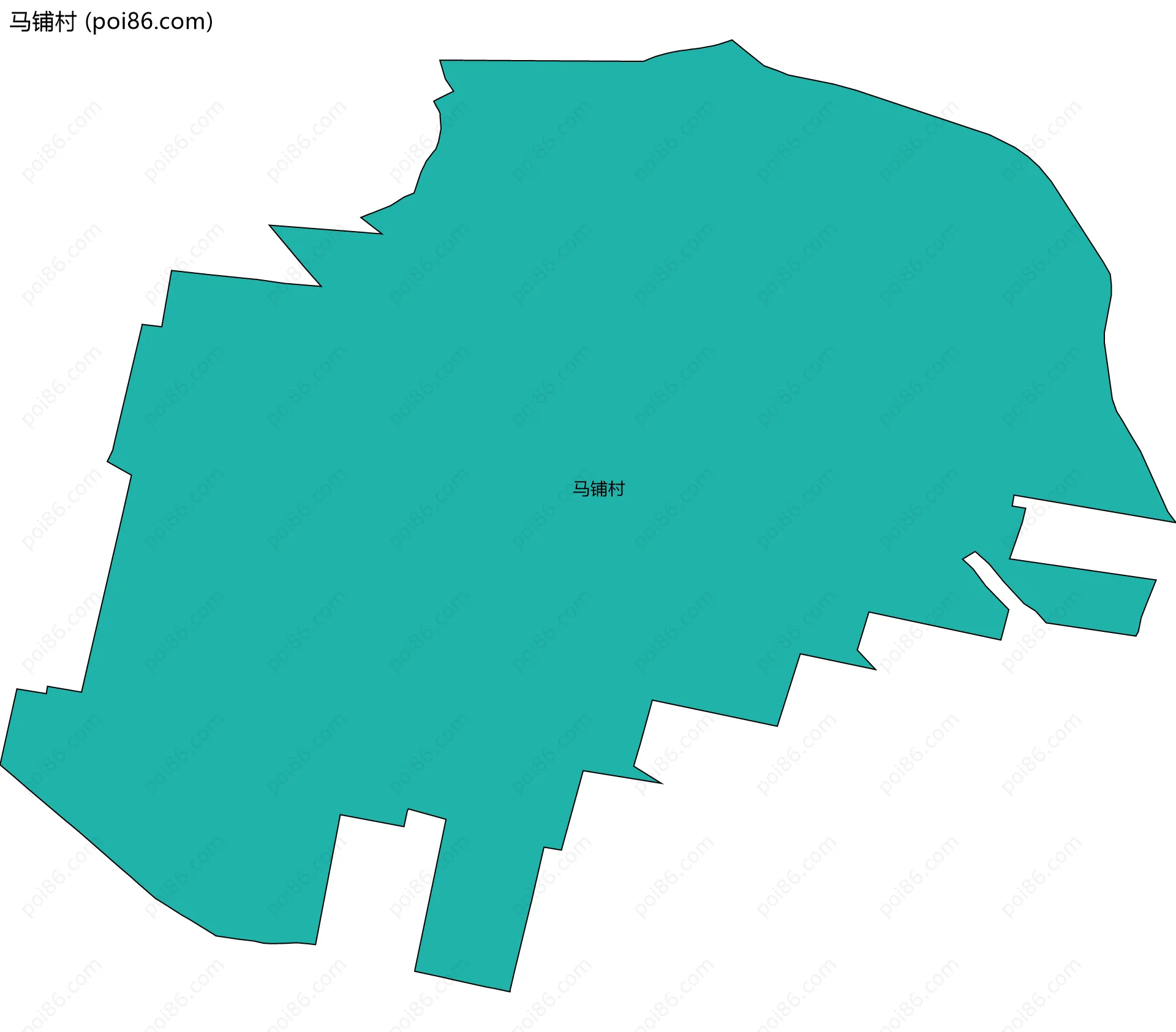 马铺村边界地图