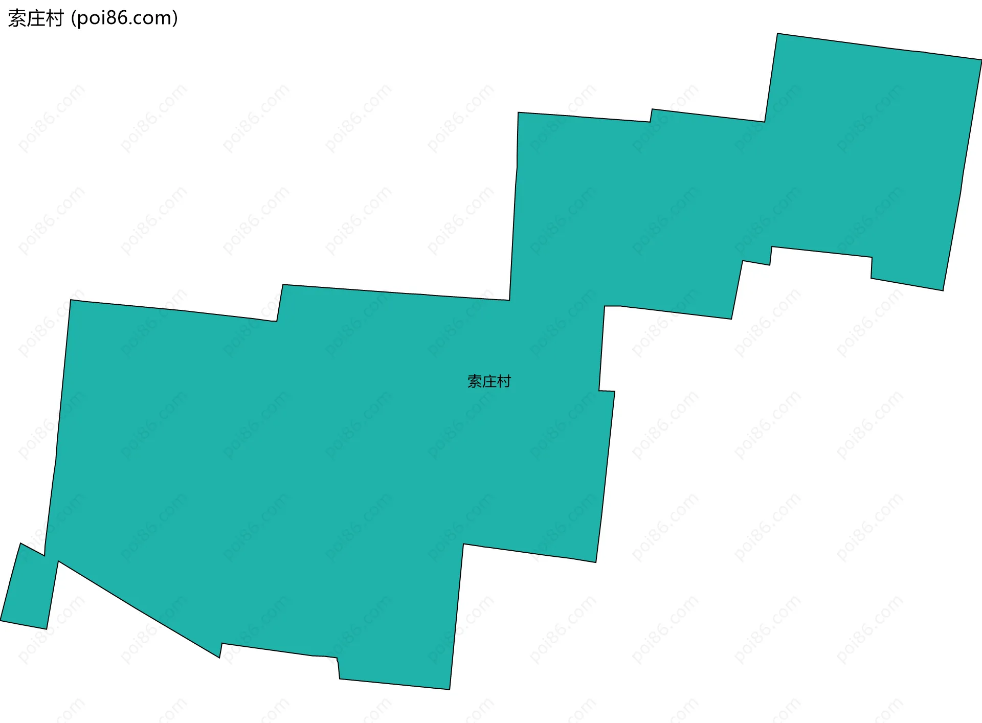 索庄村边界地图