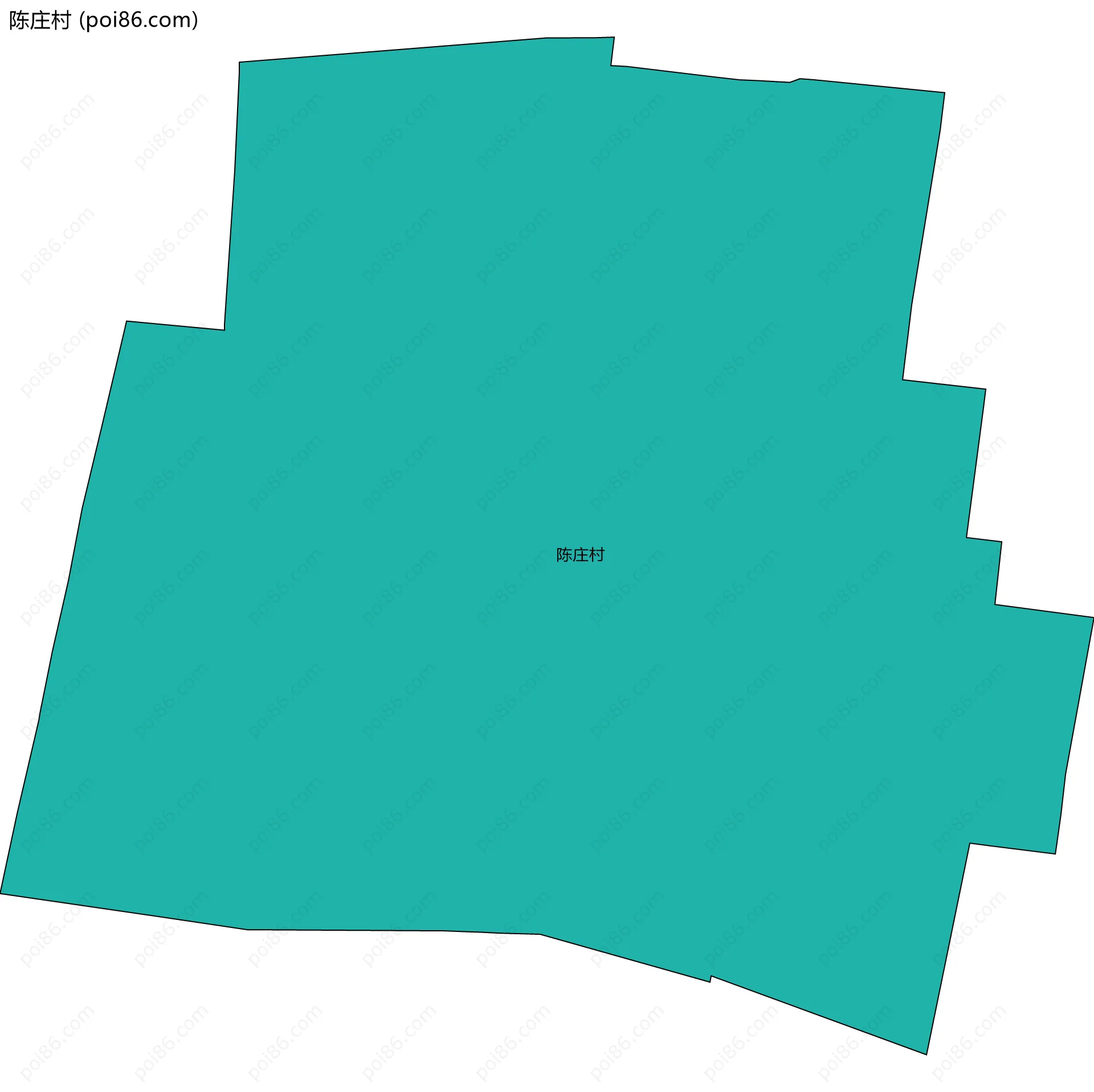 陈庄村边界地图