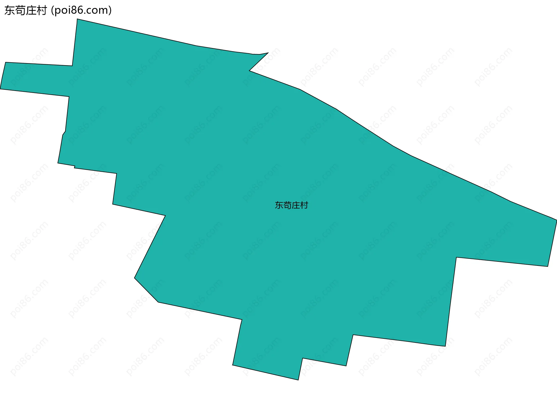 东苟庄村边界地图