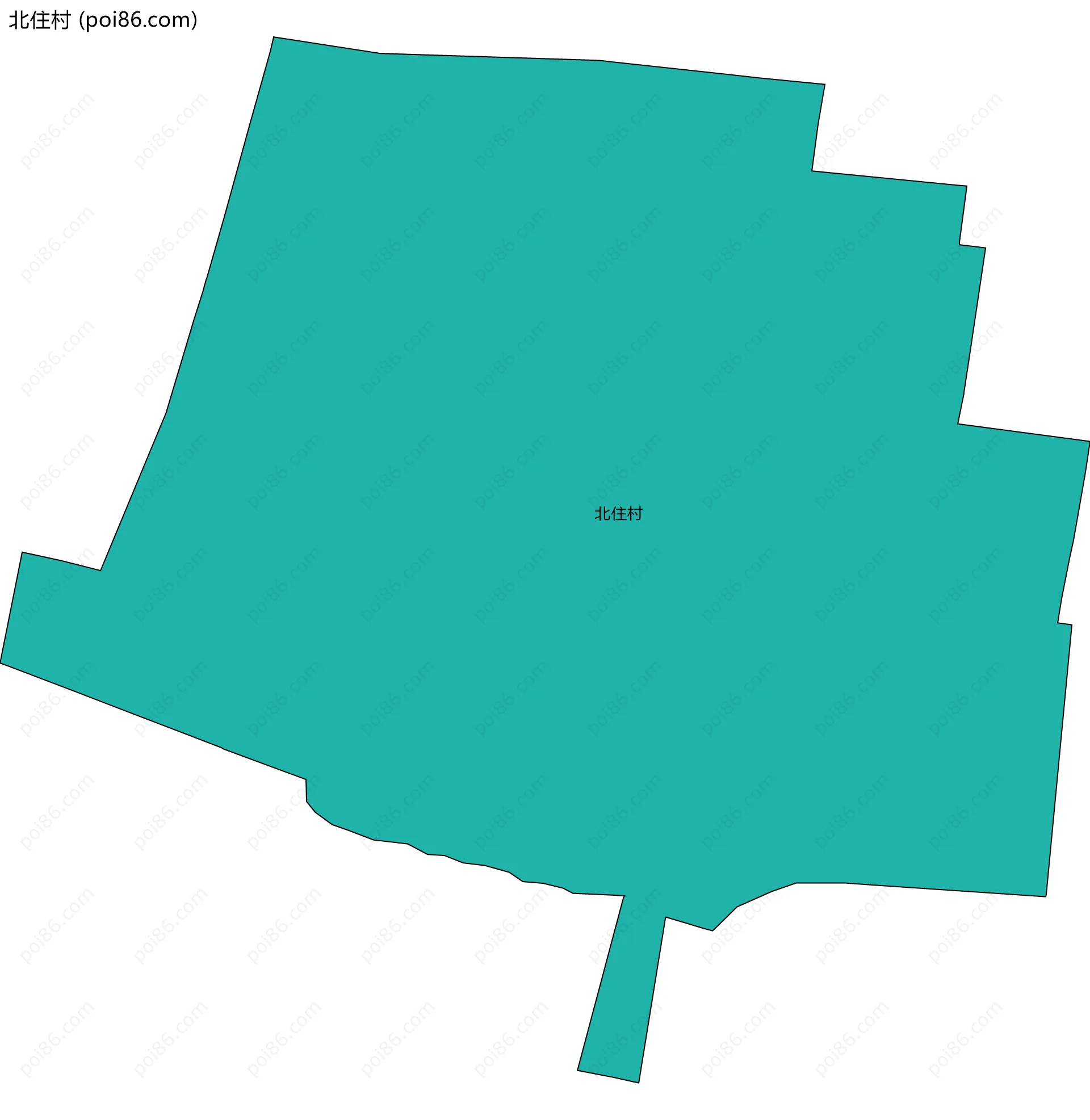 北住村边界地图