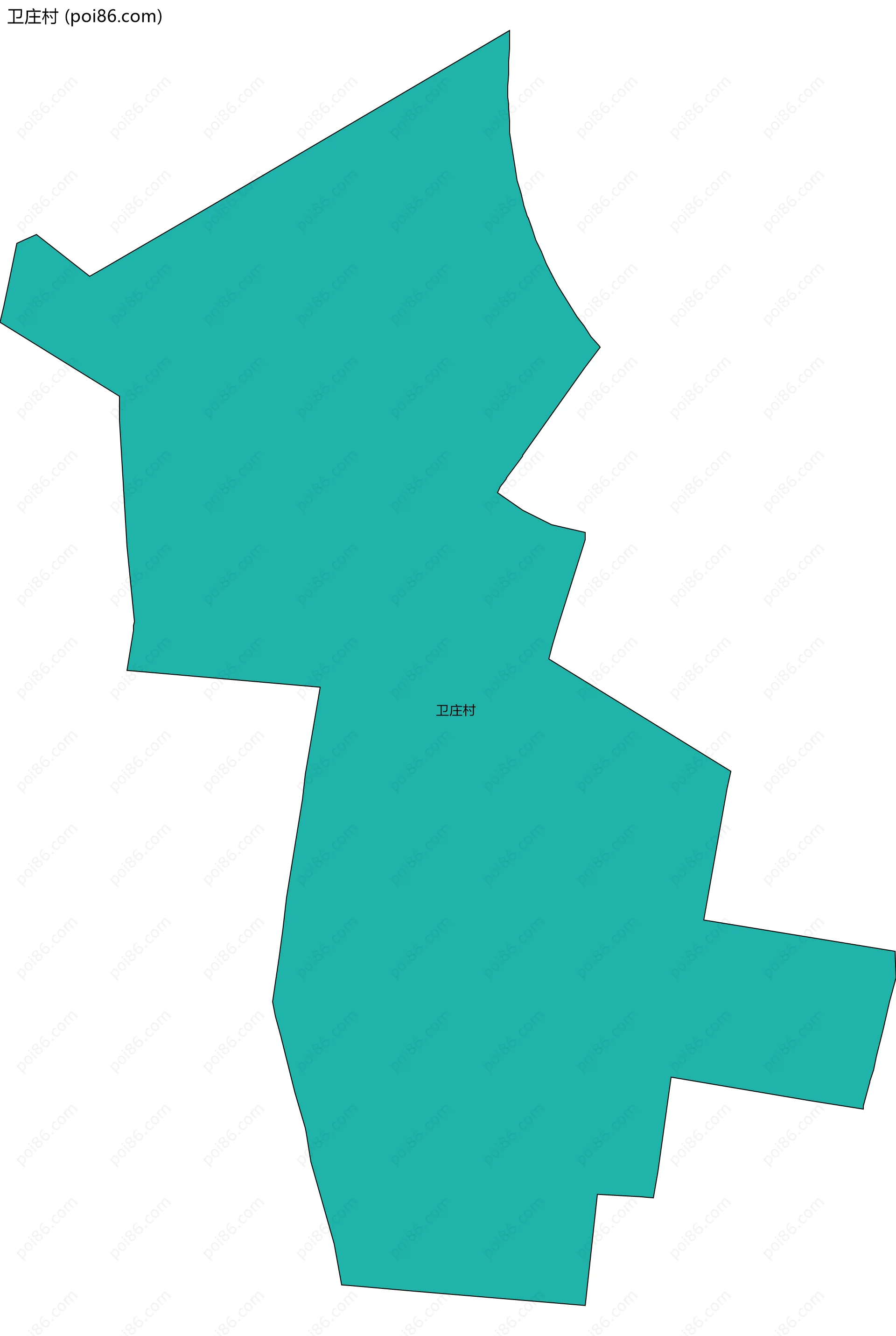 卫庄村边界地图