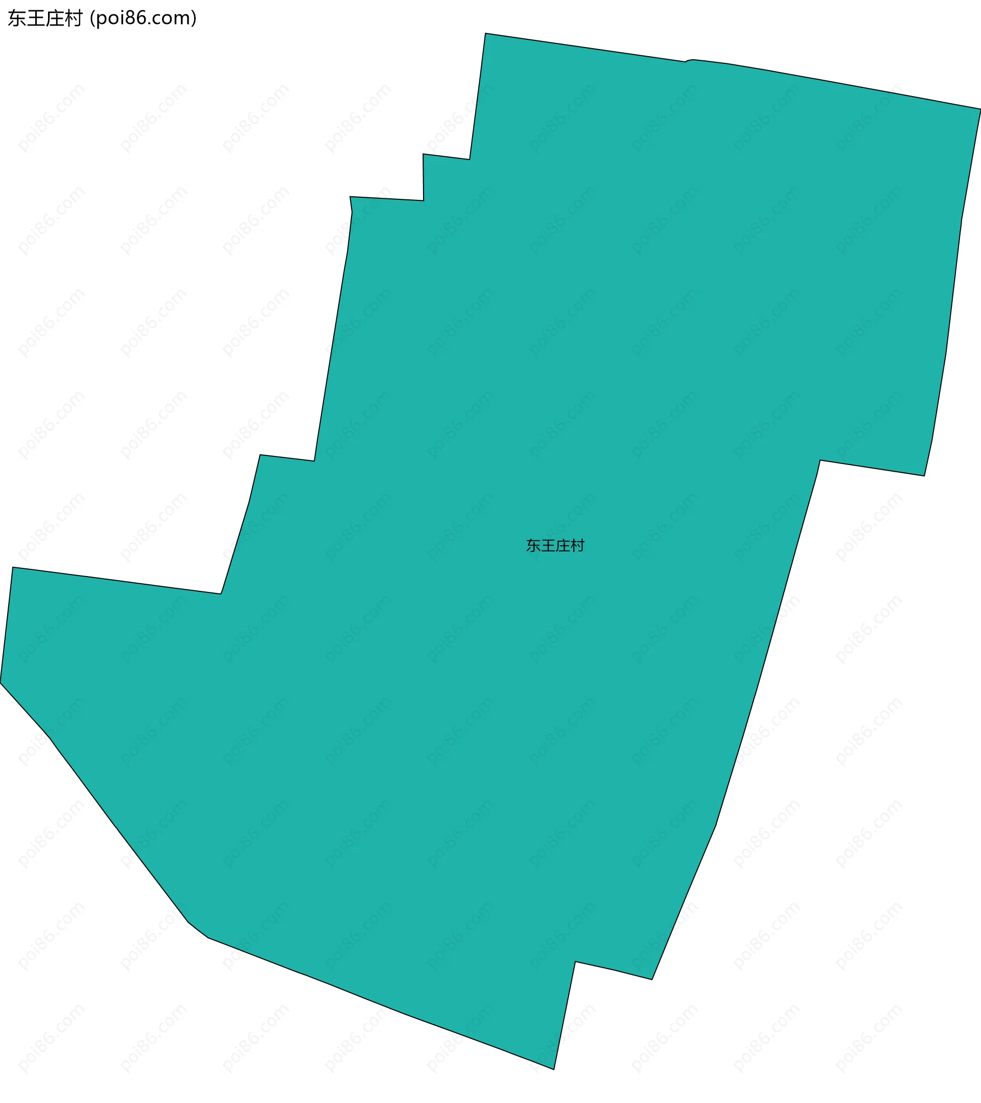 东王庄村边界地图