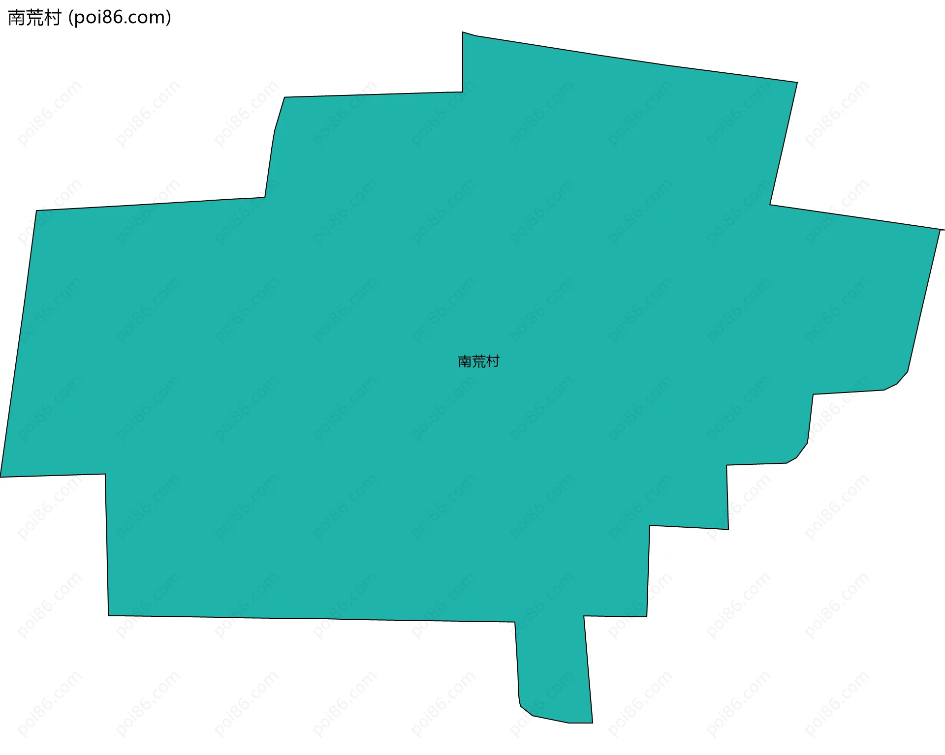 南荒村边界地图