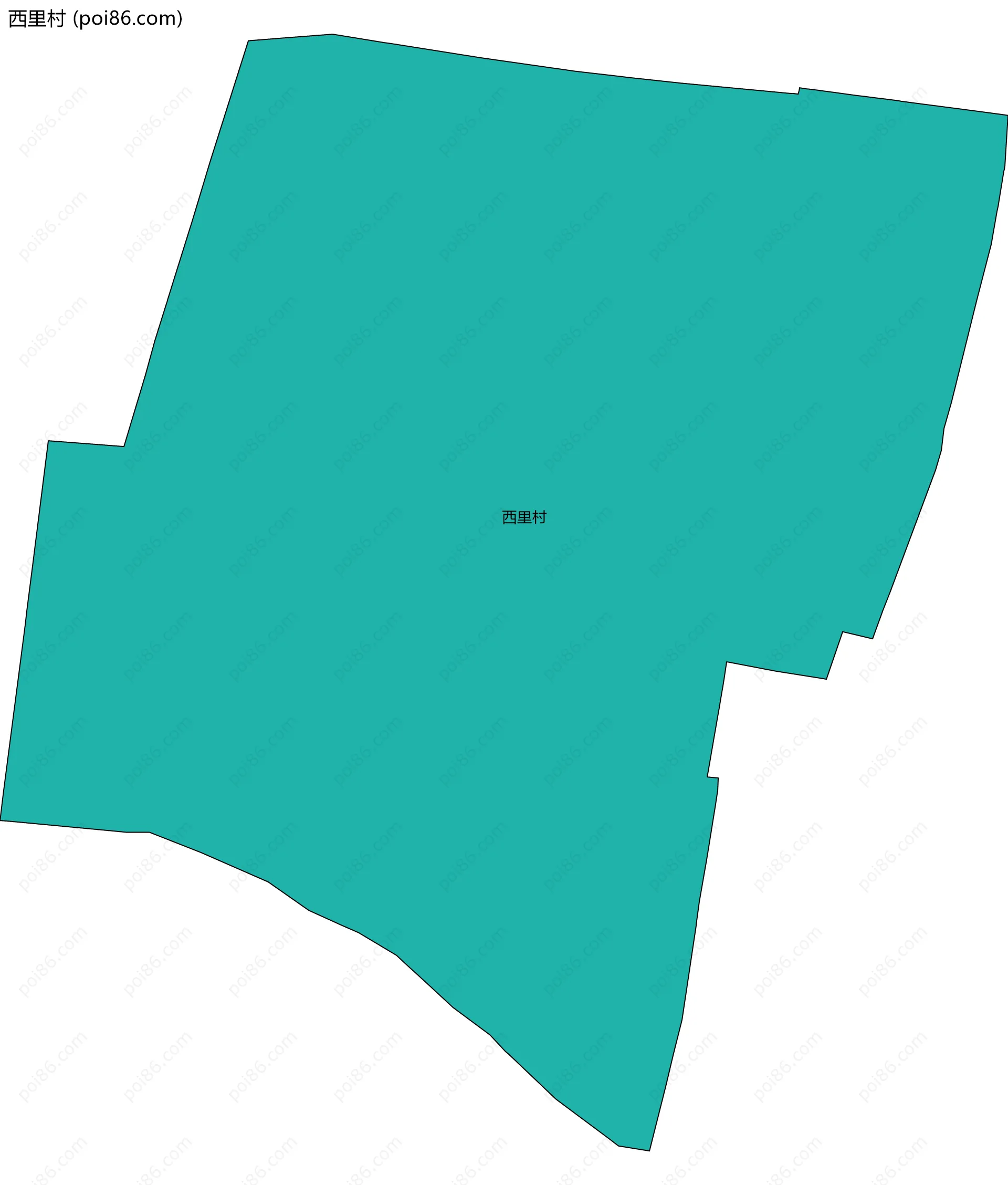 西里村边界地图