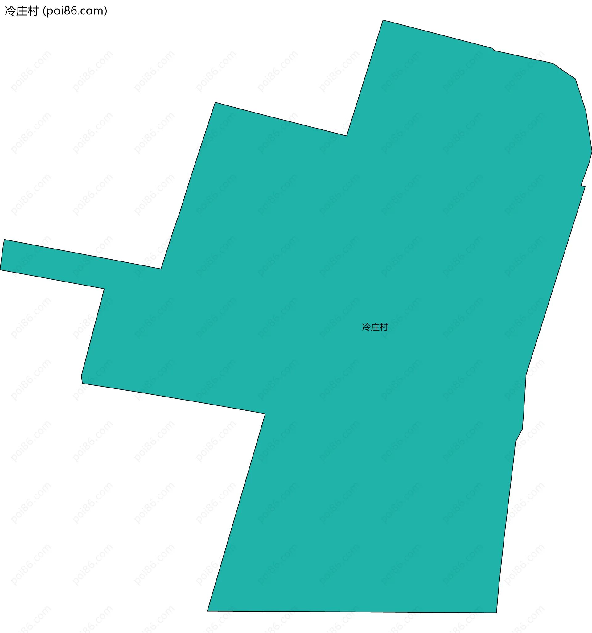 冷庄村边界地图