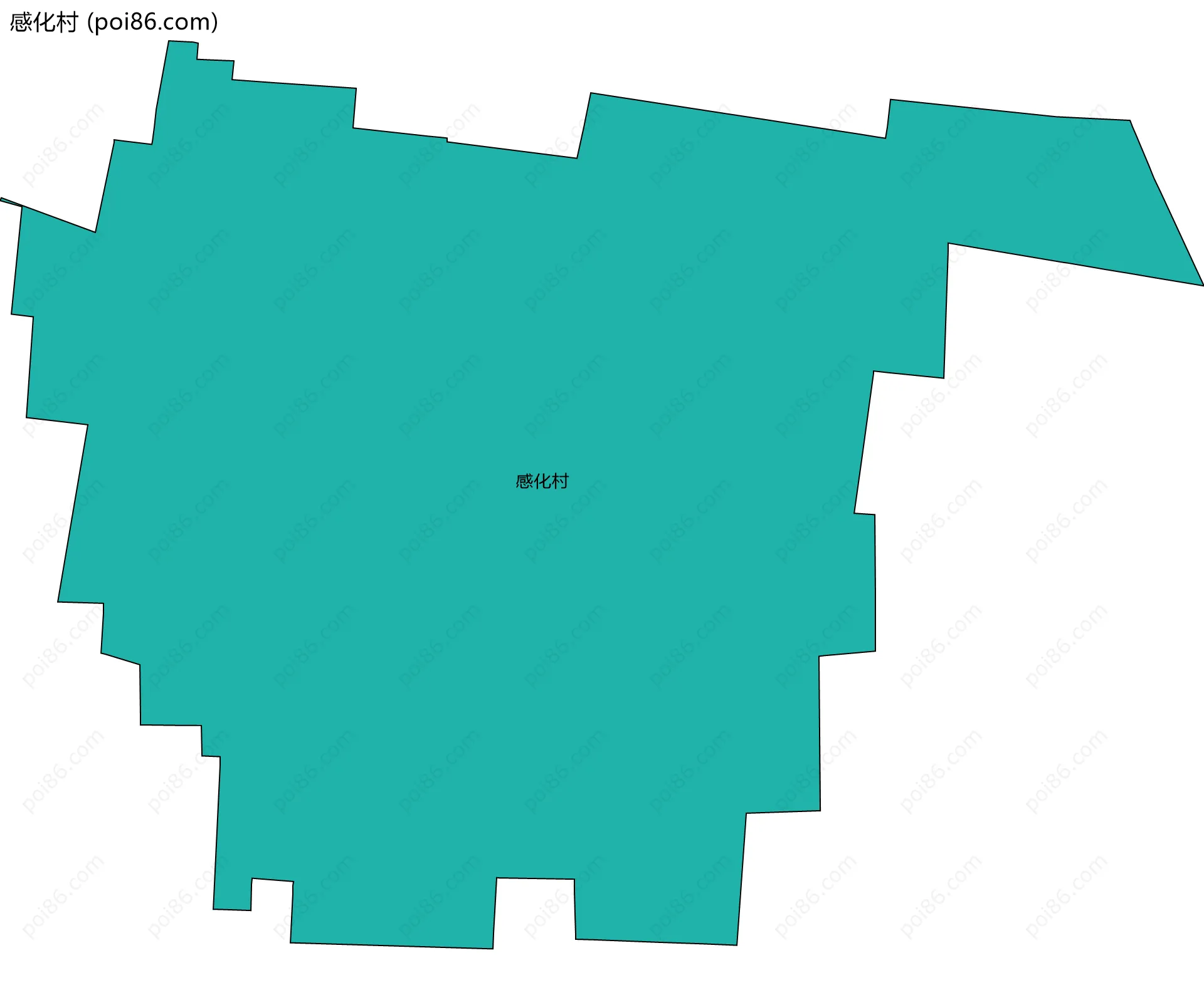 感化村边界地图