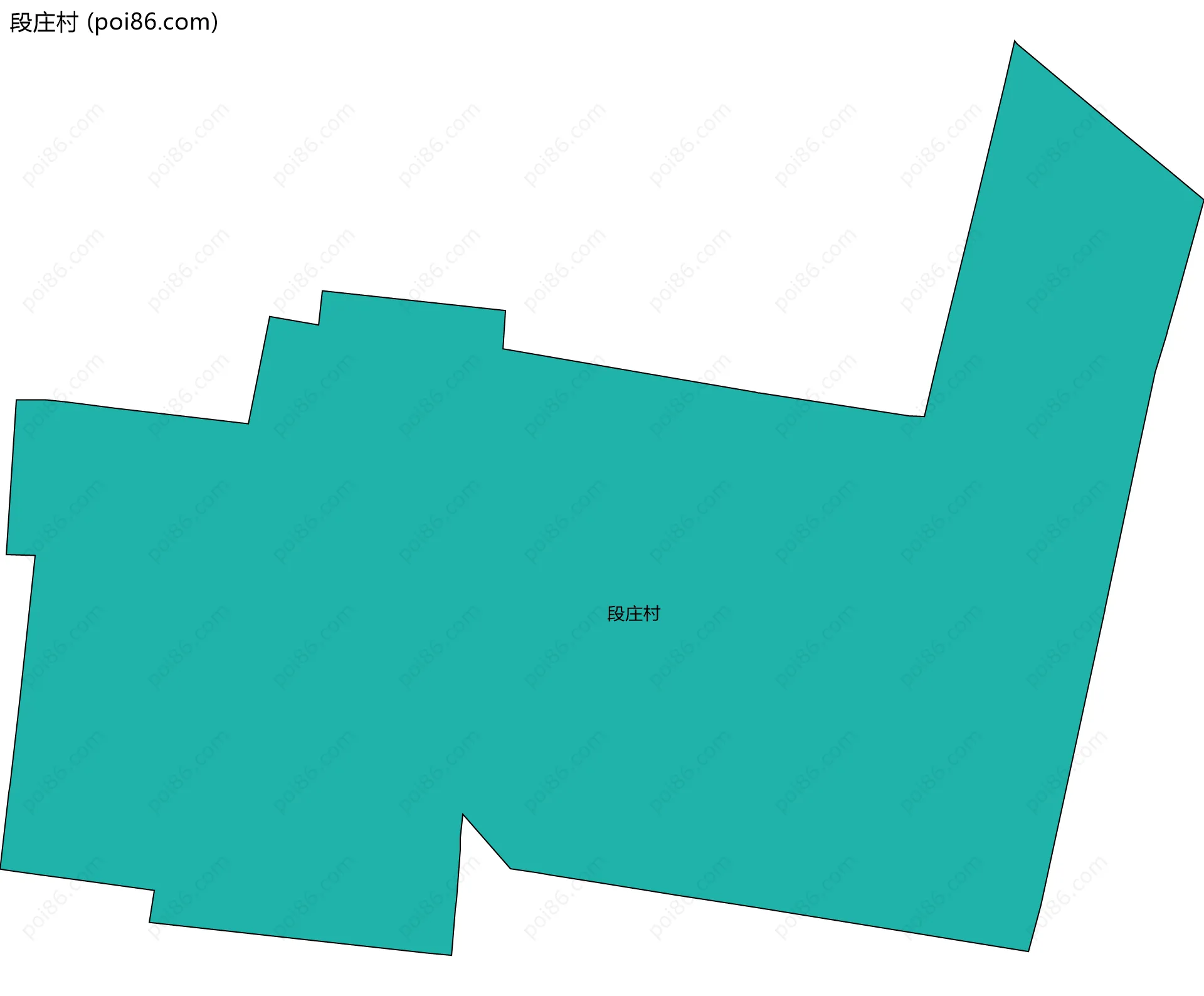 段庄村边界地图