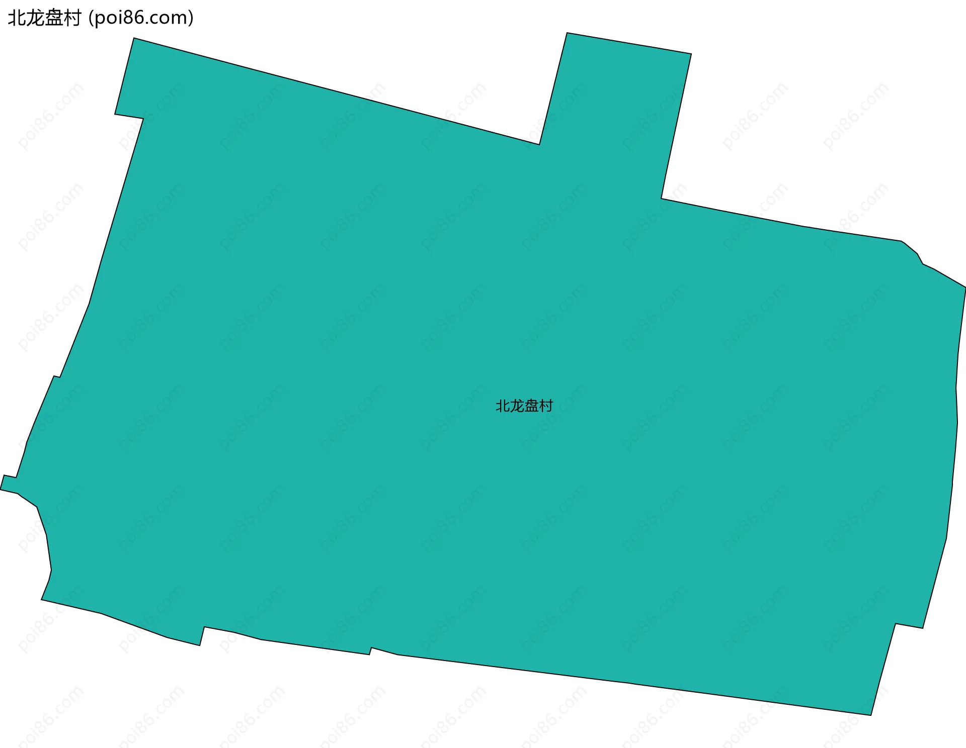 北龙盘村边界地图