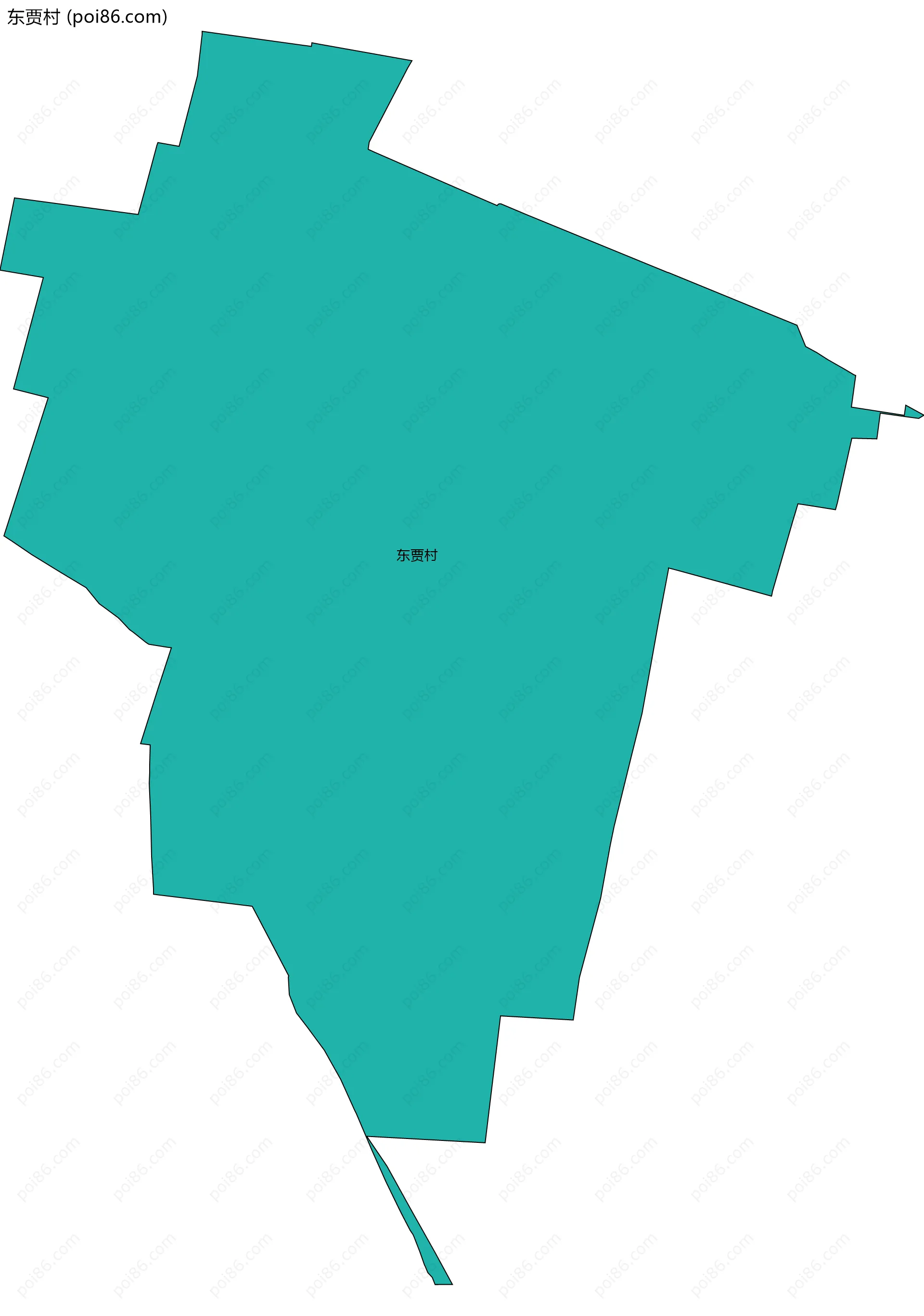 东贾村边界地图