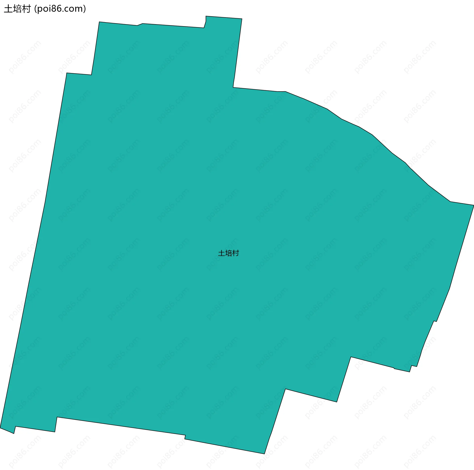 土培村边界地图