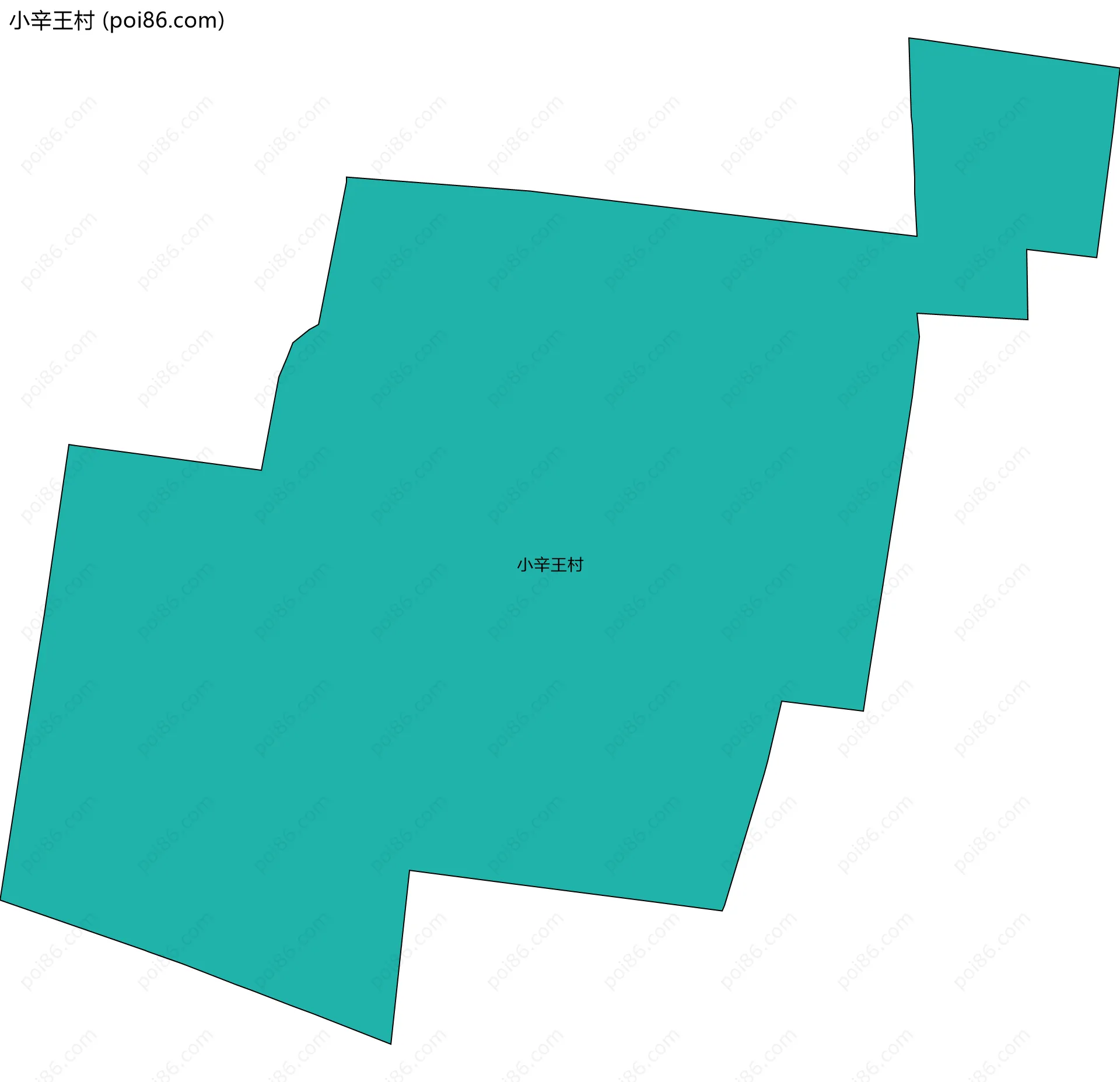小辛王村边界地图