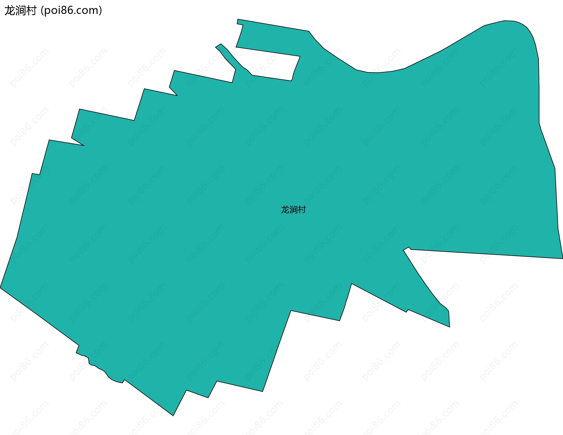 龙涧村边界地图