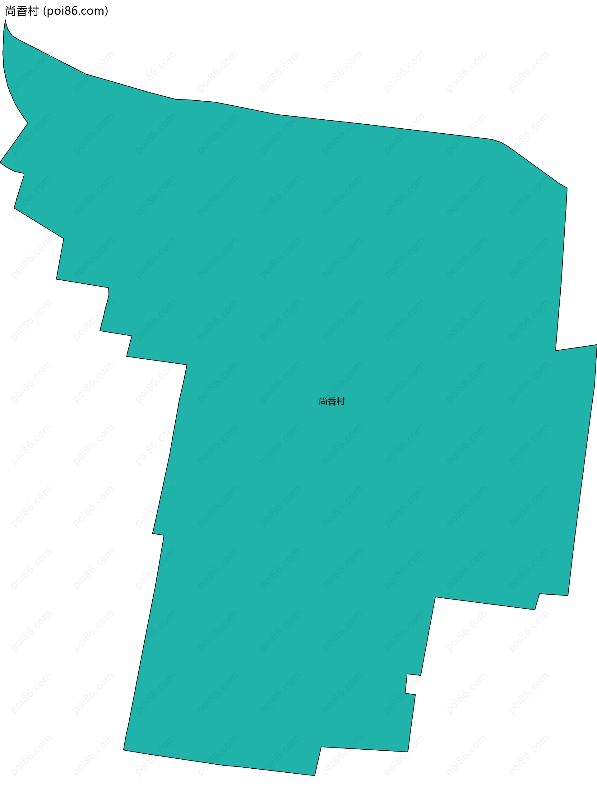 尚香村边界地图