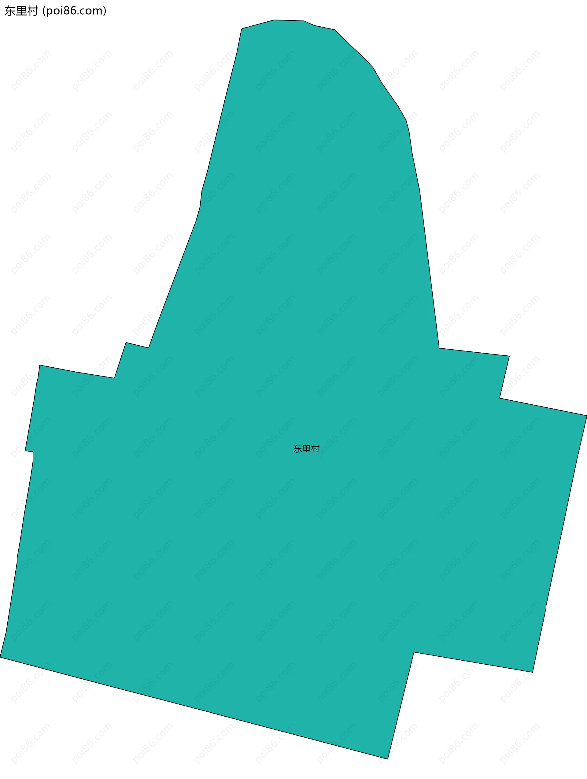 东里村边界地图