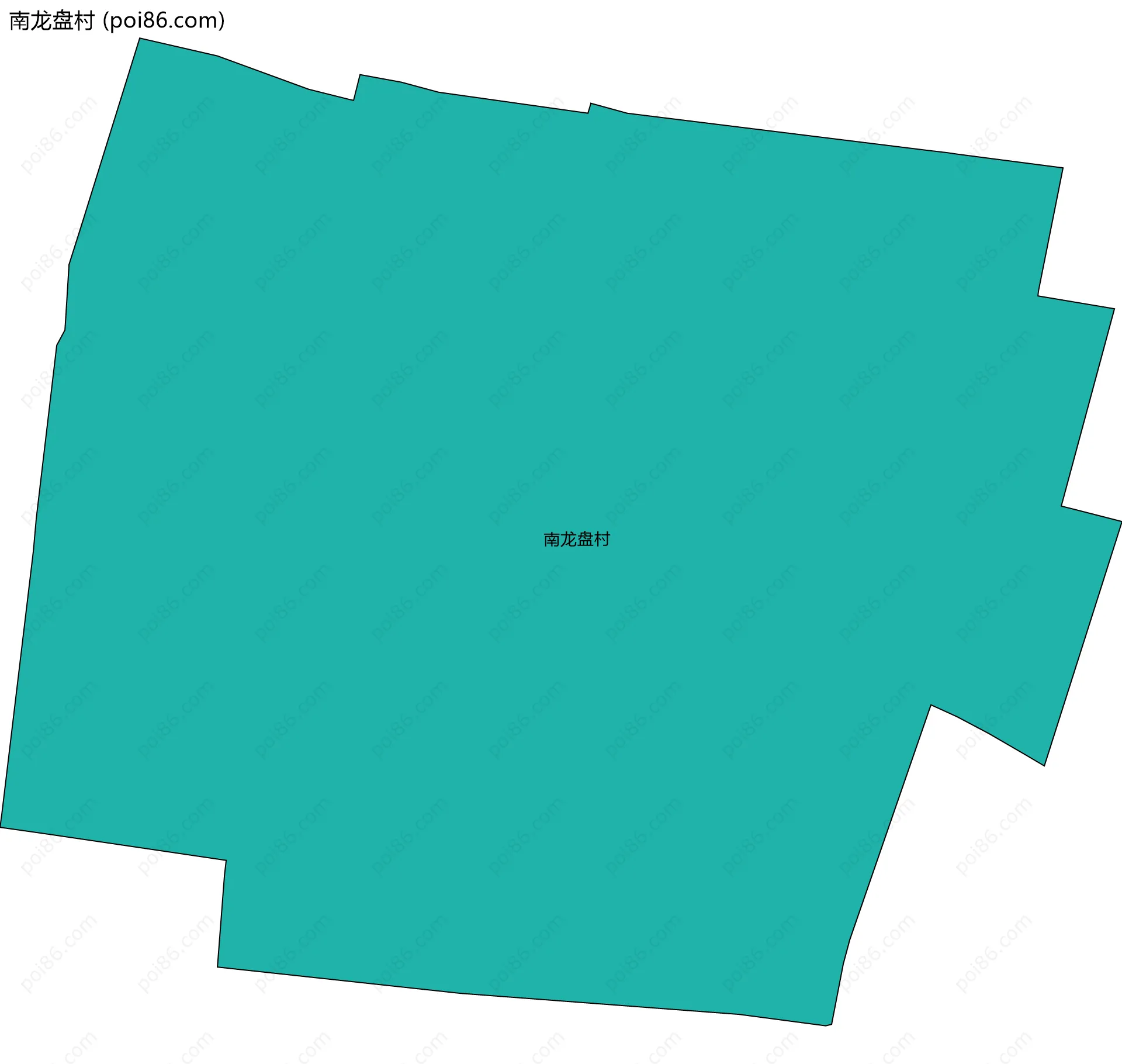 南龙盘村边界地图