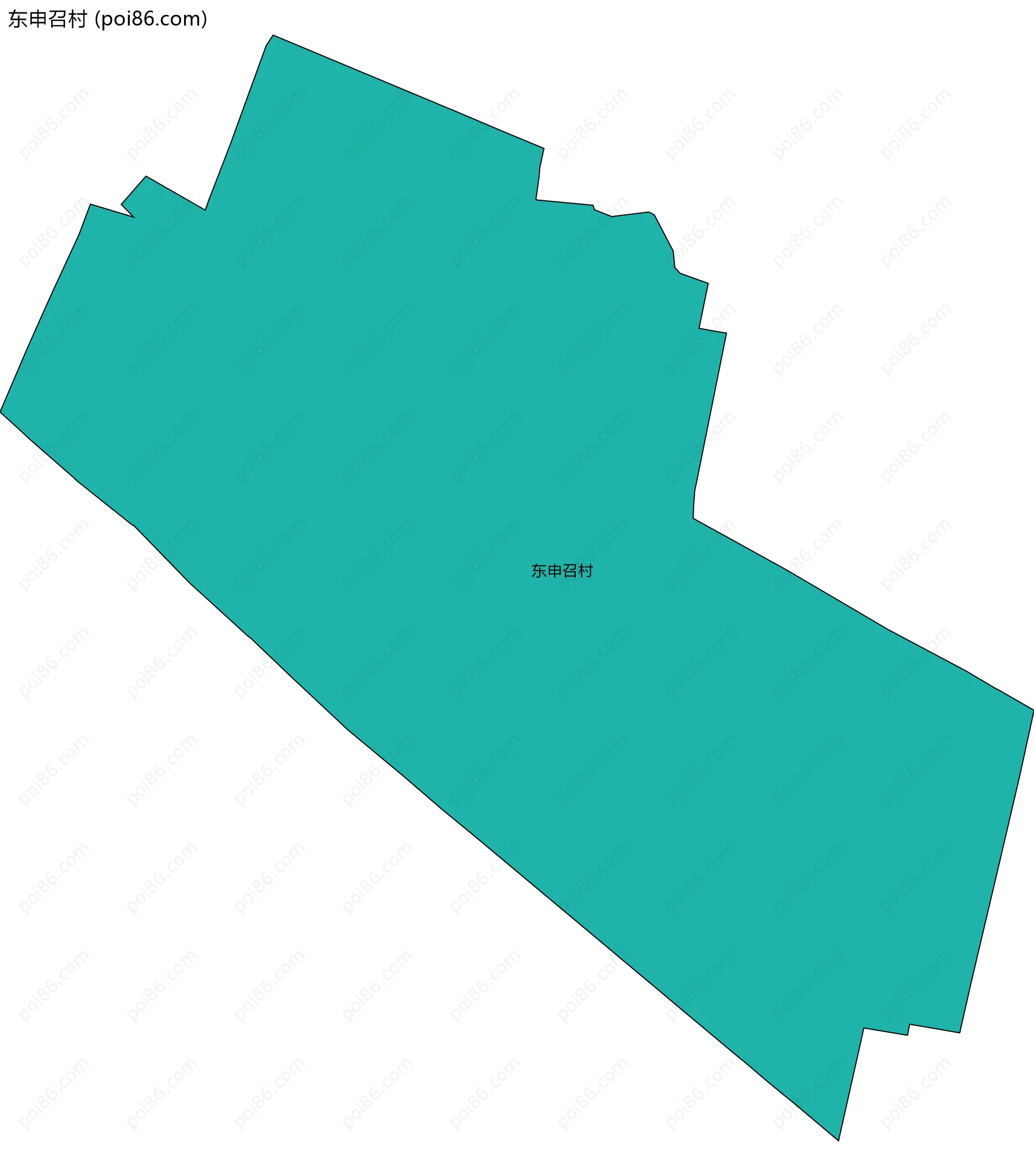 东申召村边界地图