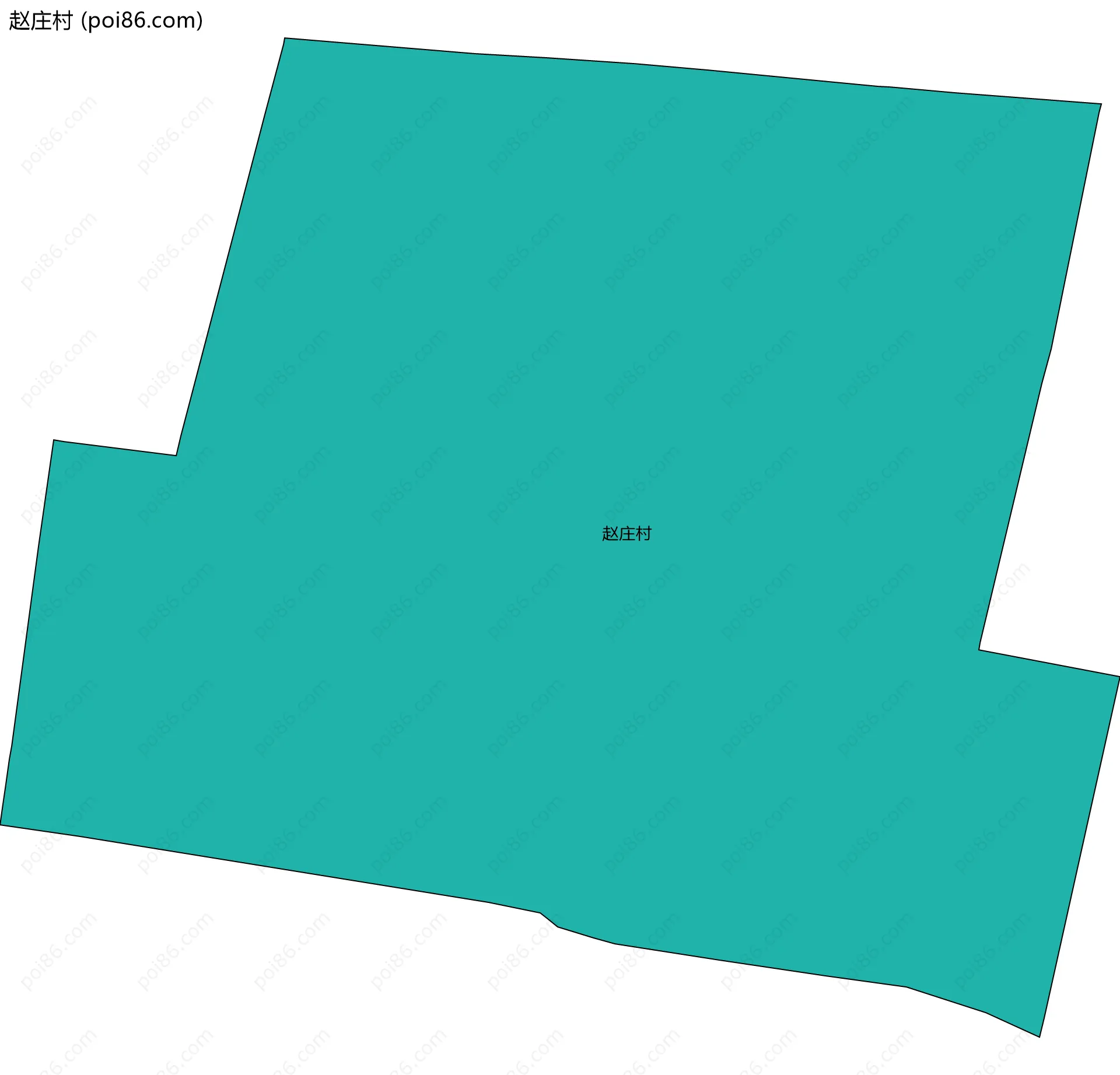 赵庄村边界地图