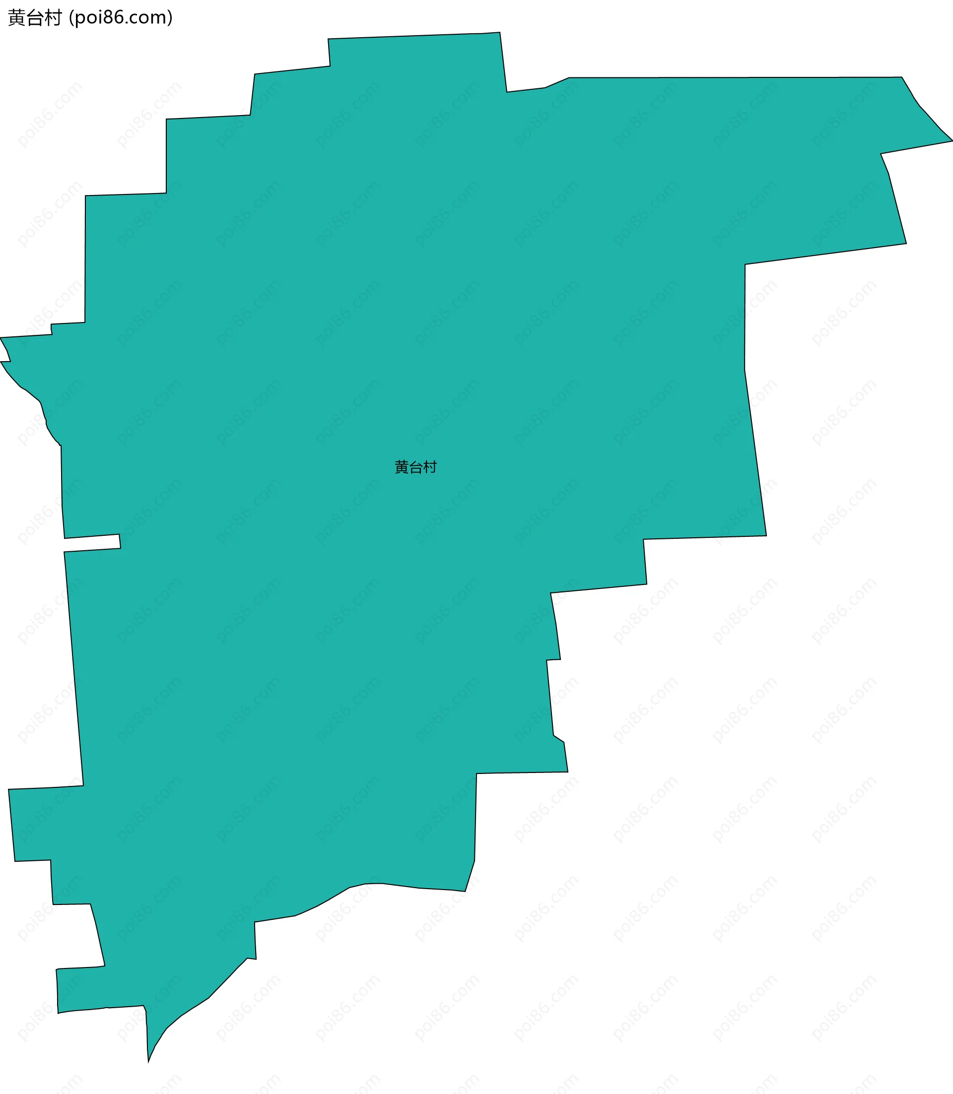 黄台村边界地图