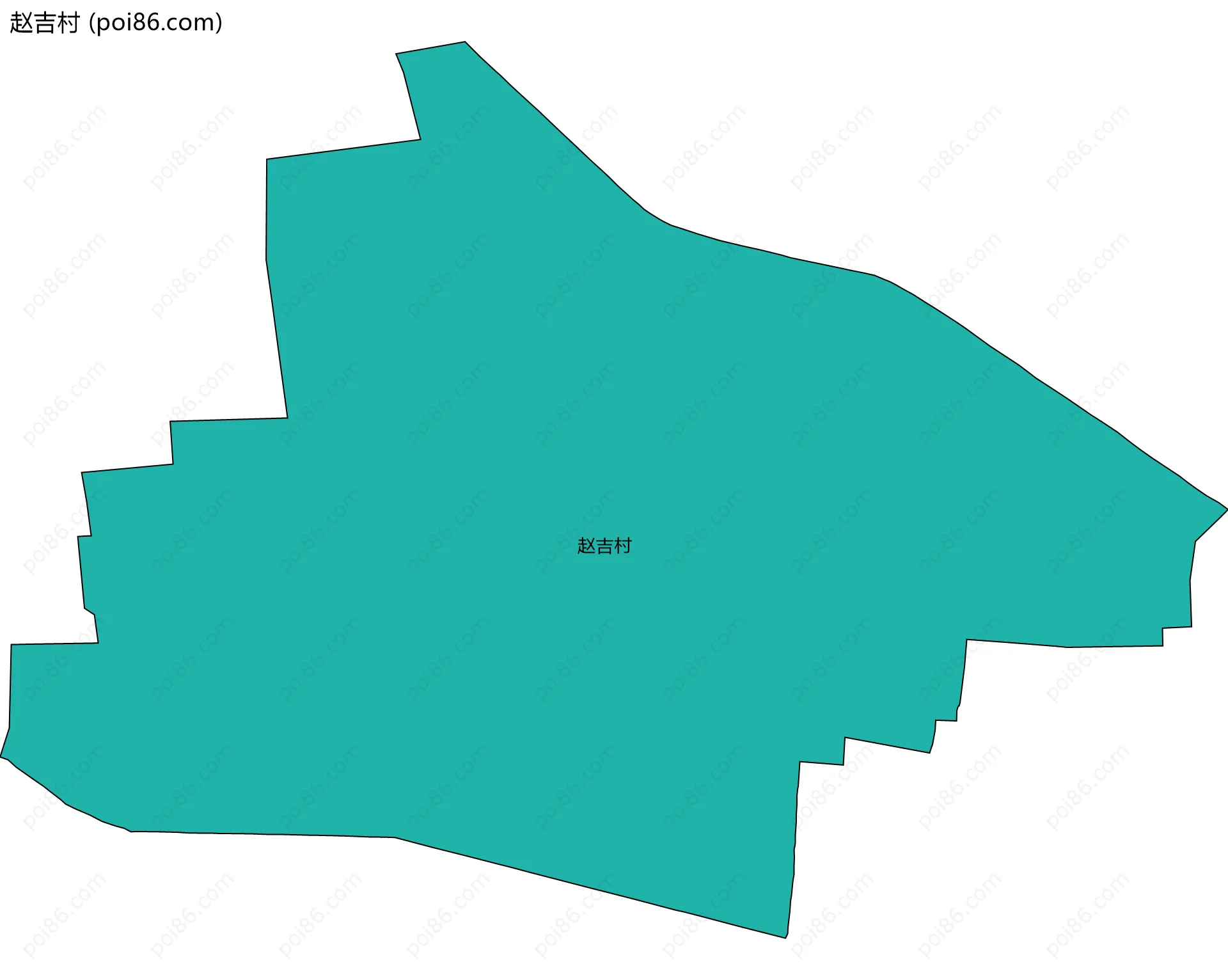 赵吉村边界地图