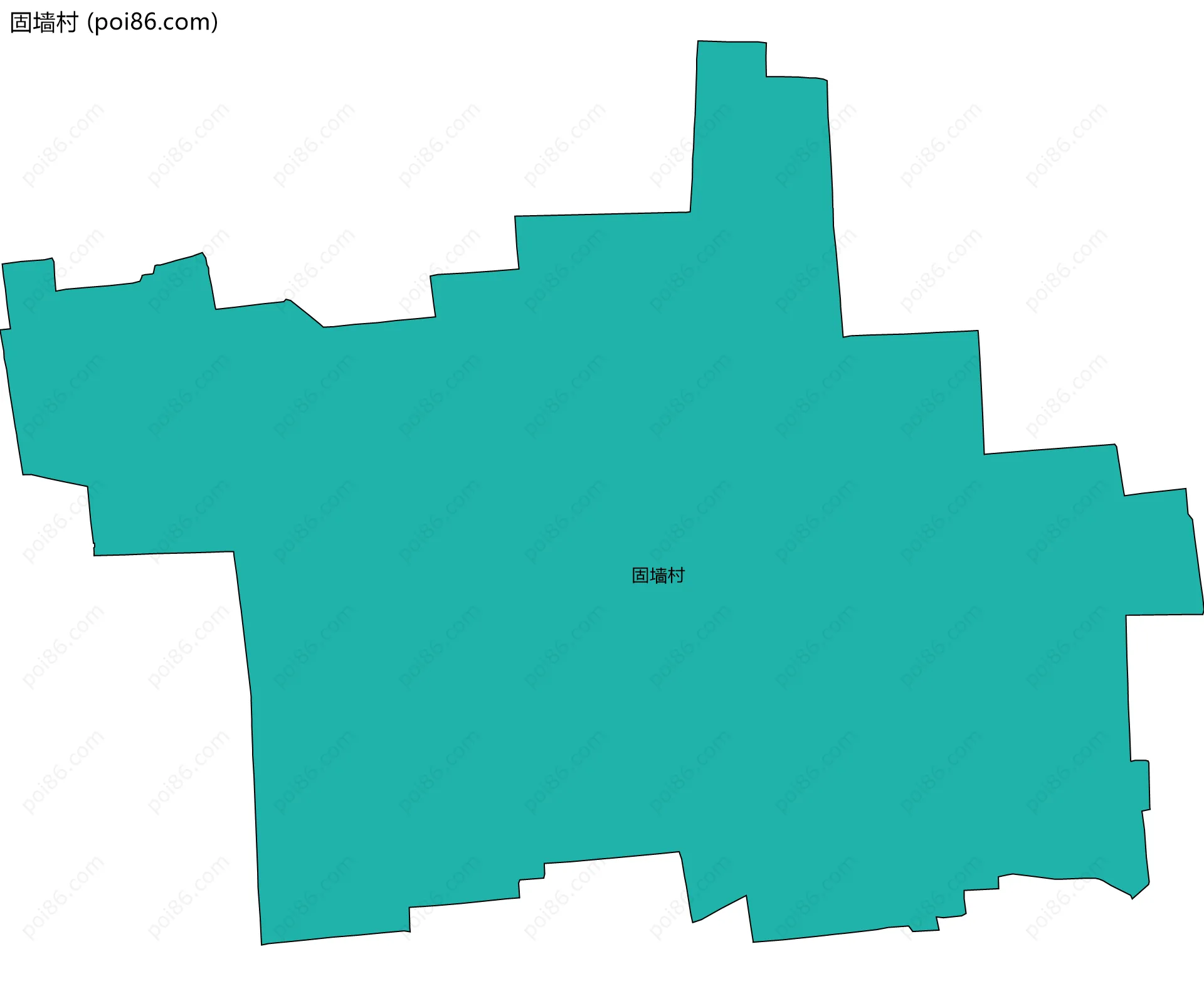 固墙村边界地图