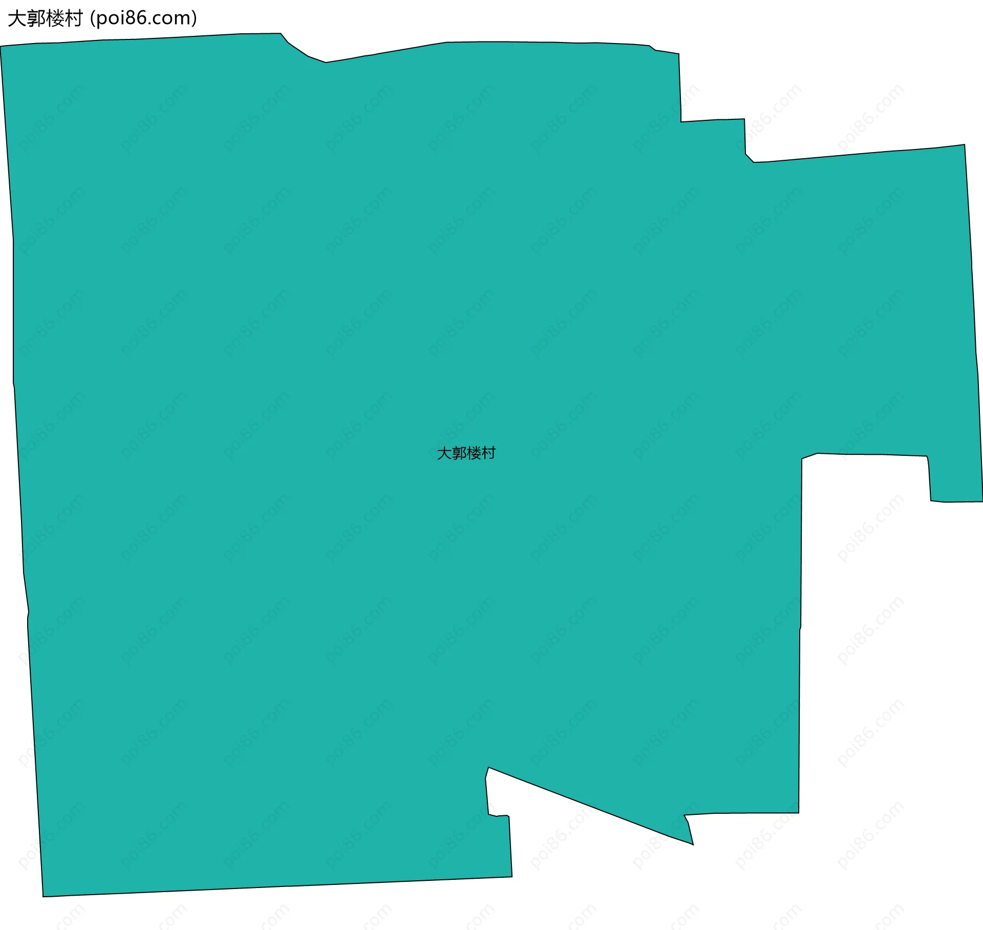 大郭楼村边界地图
