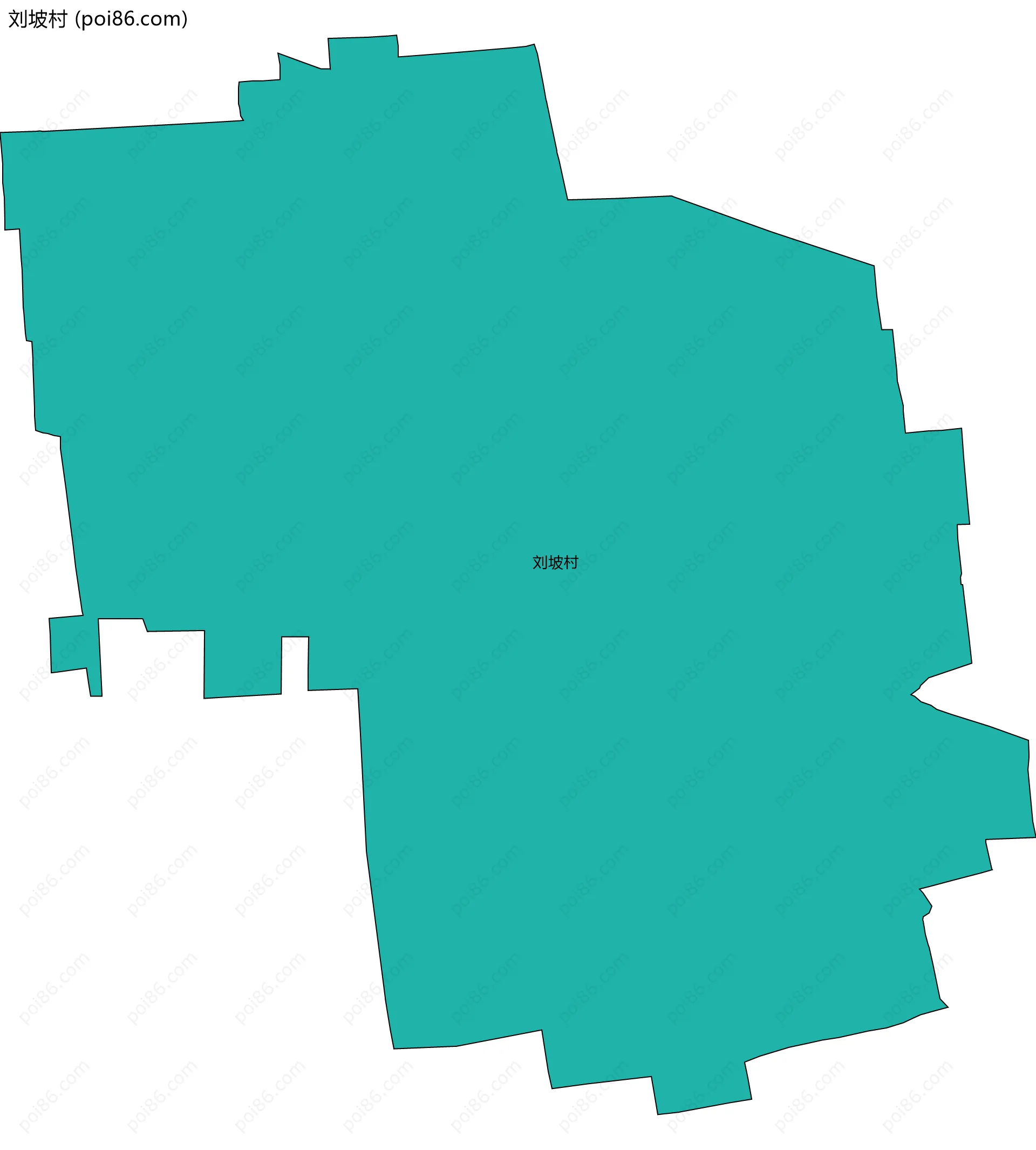 刘坡村边界地图