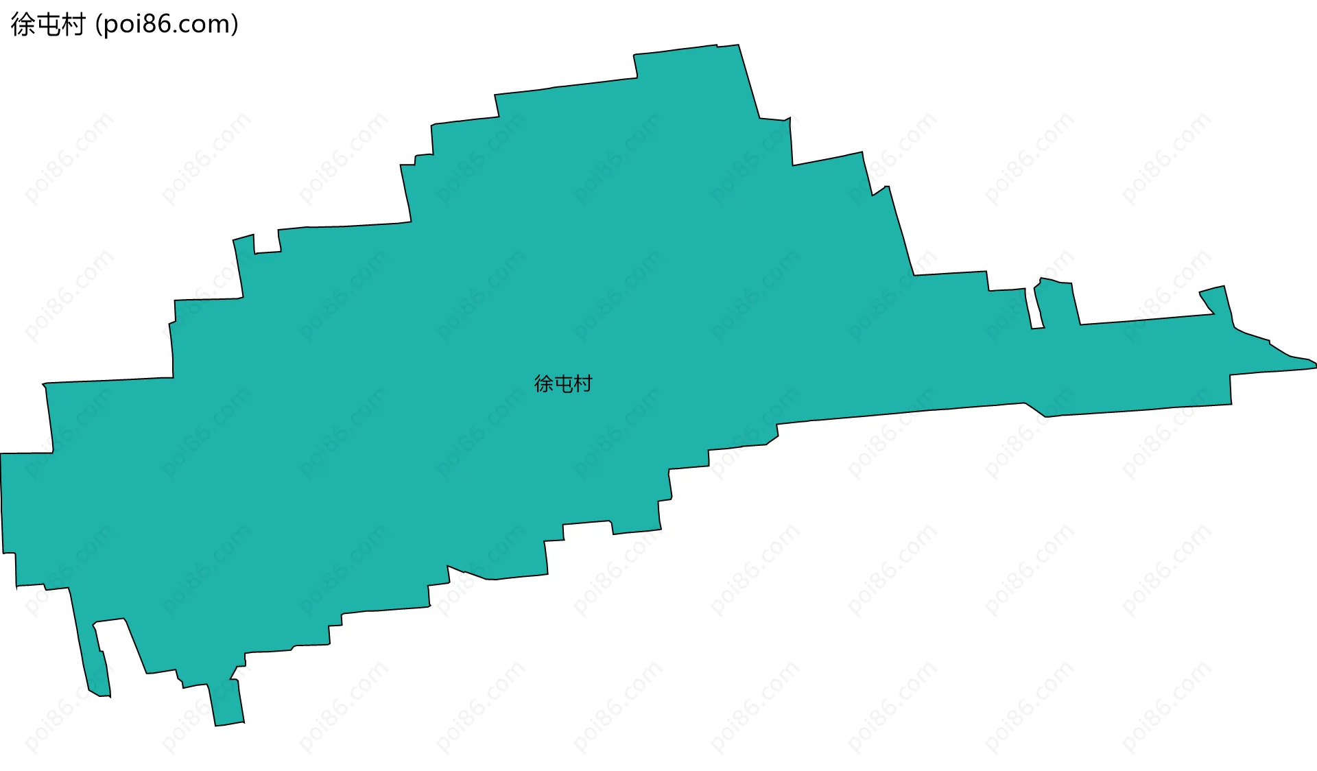 徐屯村边界地图
