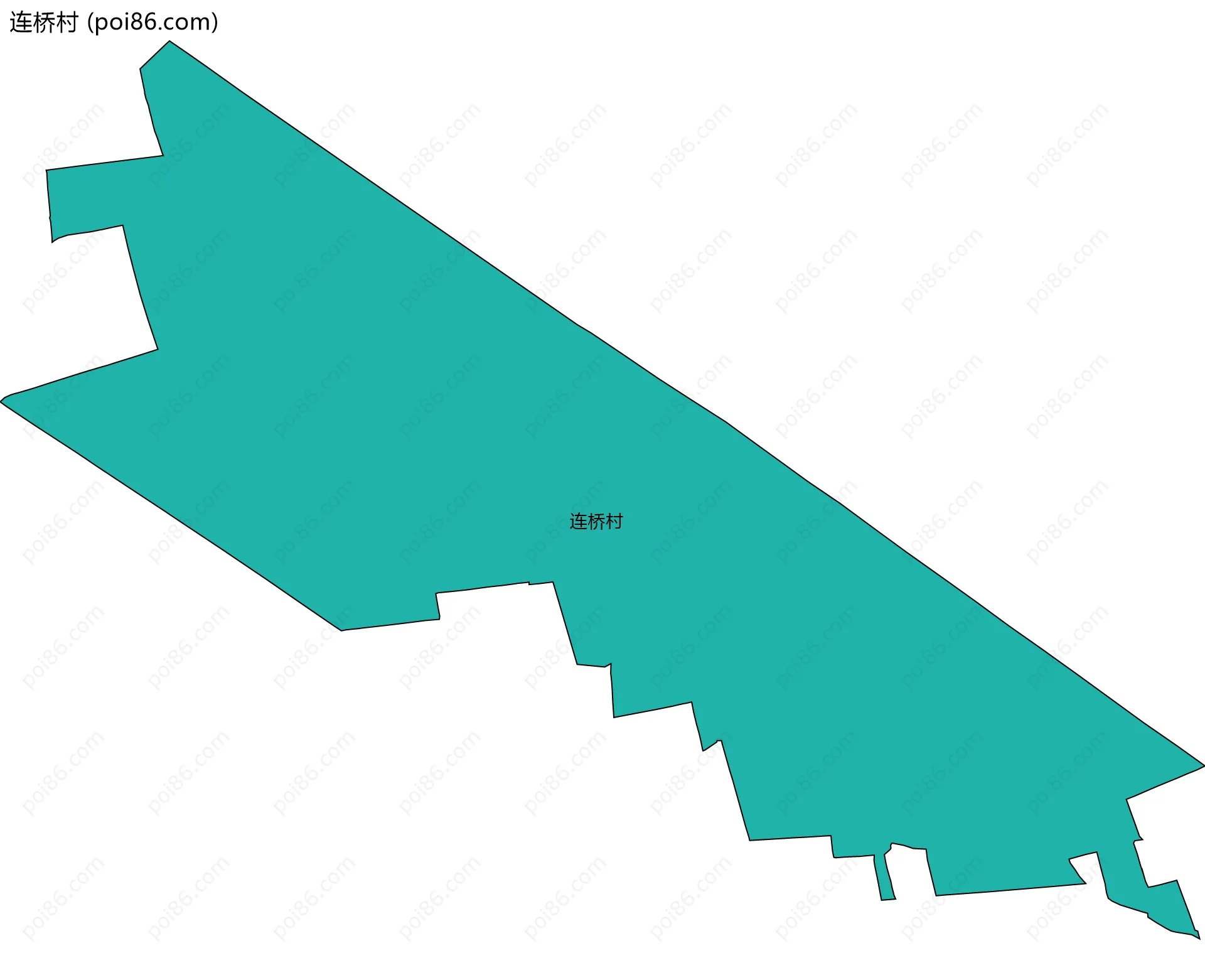 连桥村边界地图