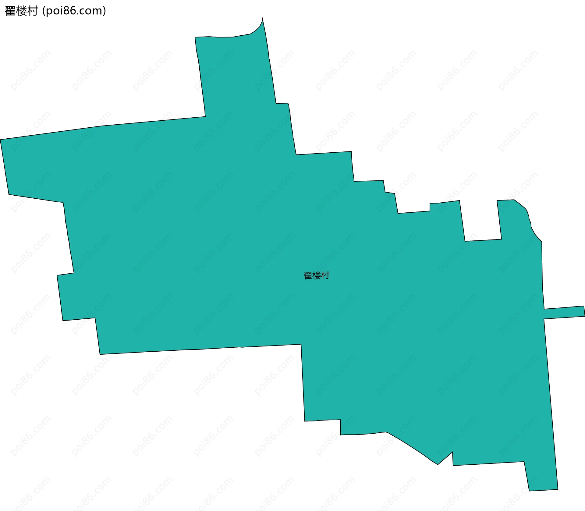 翟楼村边界地图