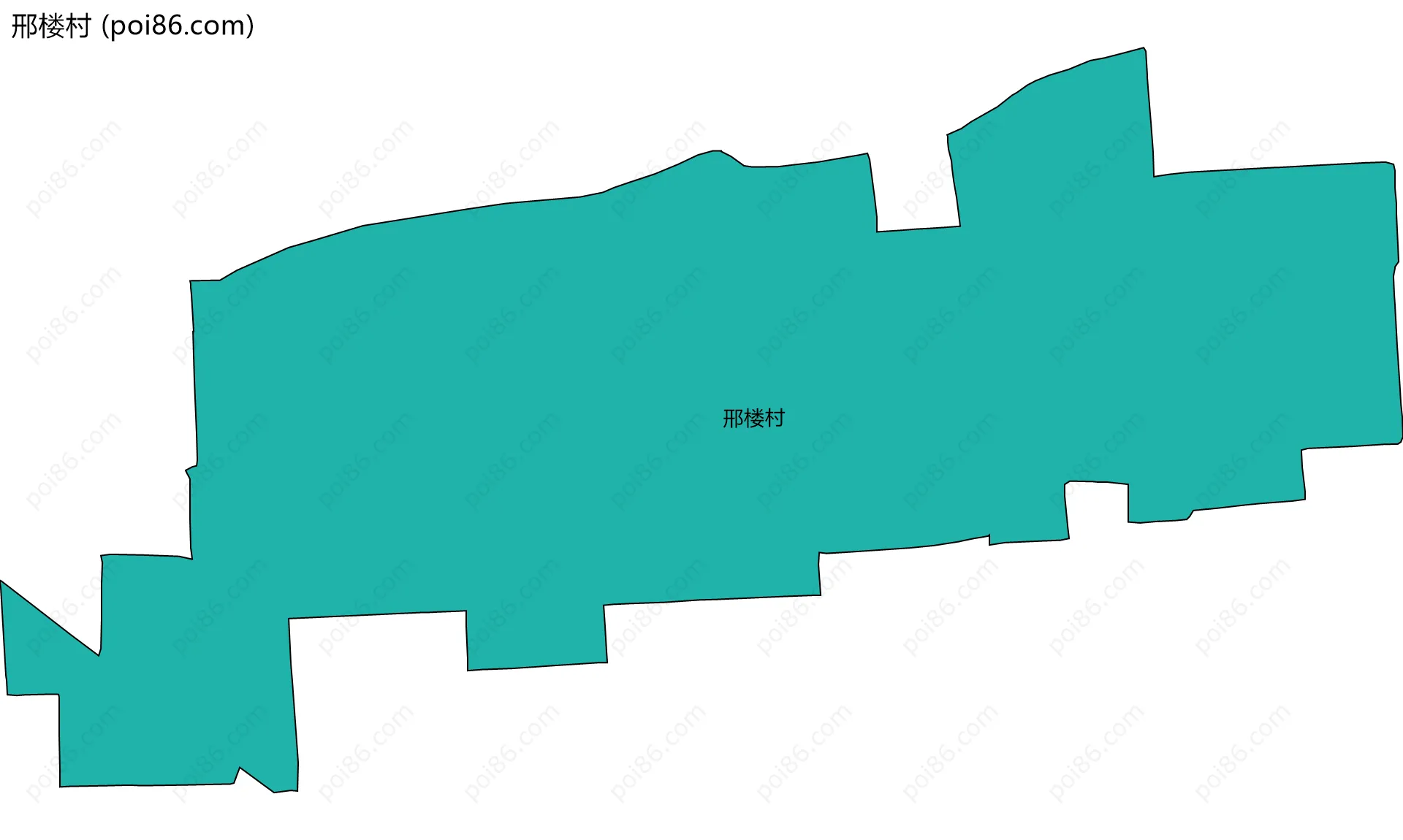 邢楼村边界地图