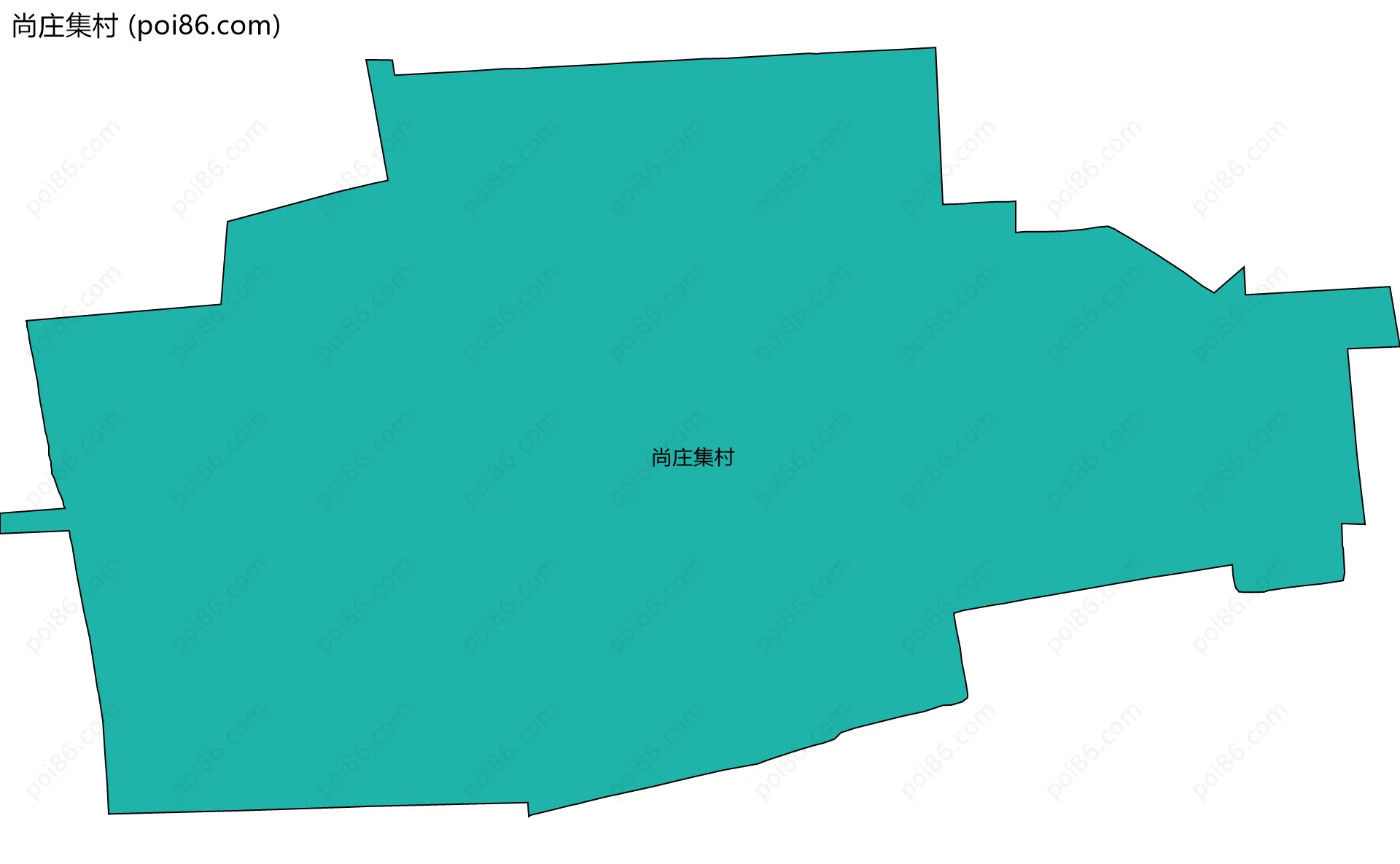 尚庄集村边界地图