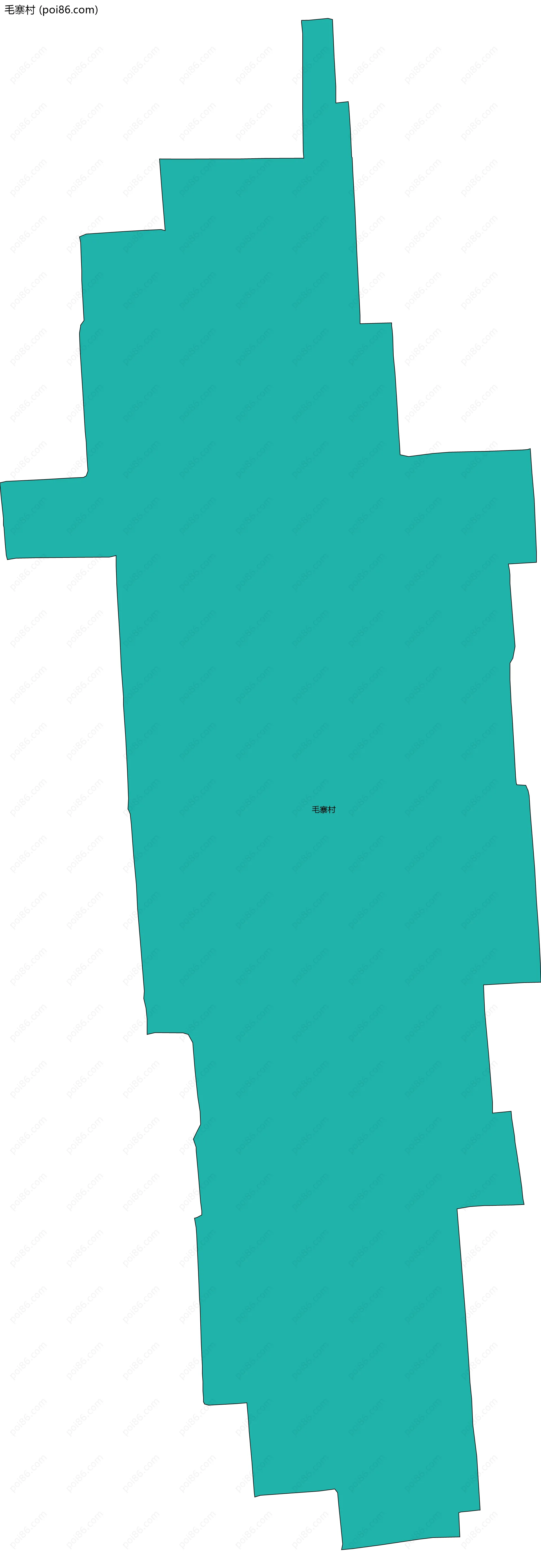 毛寨村边界地图