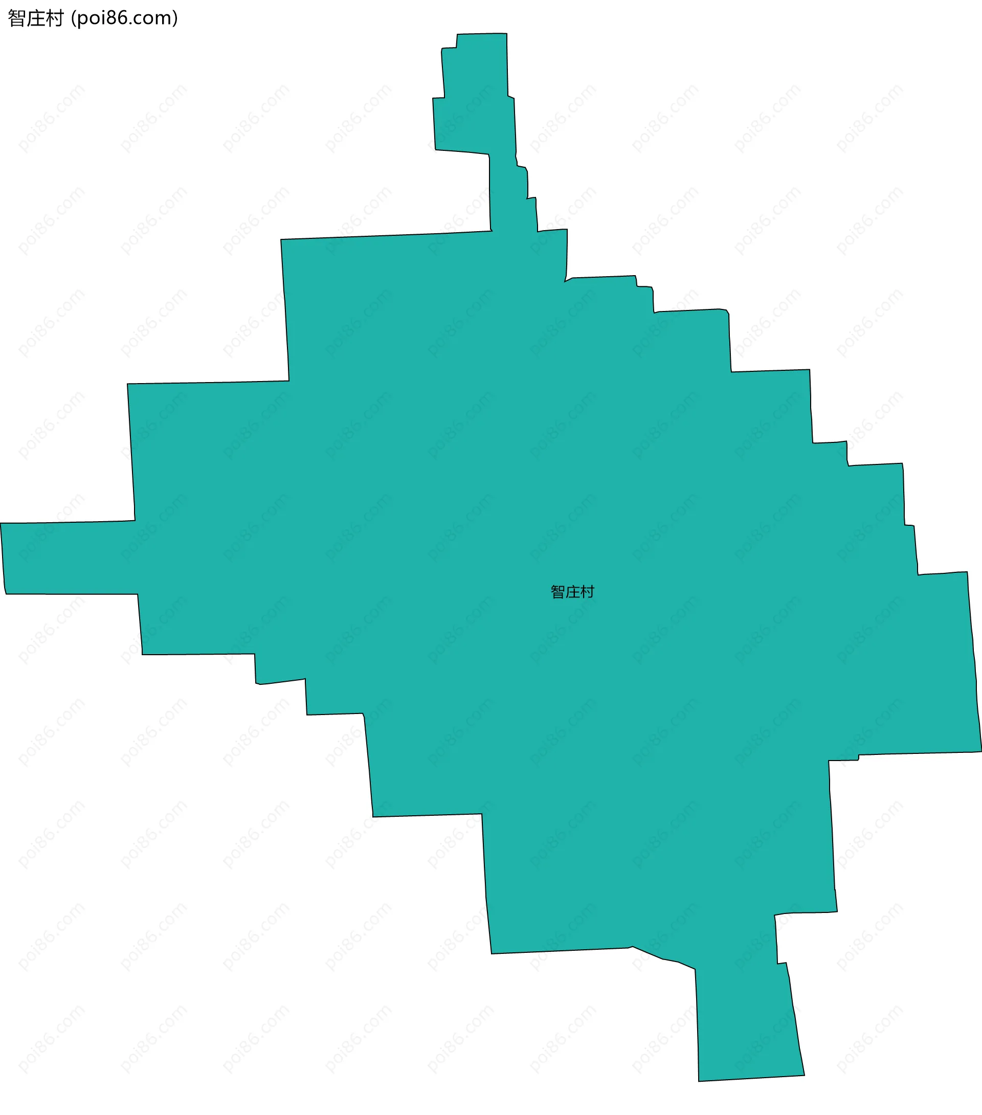 智庄村边界地图