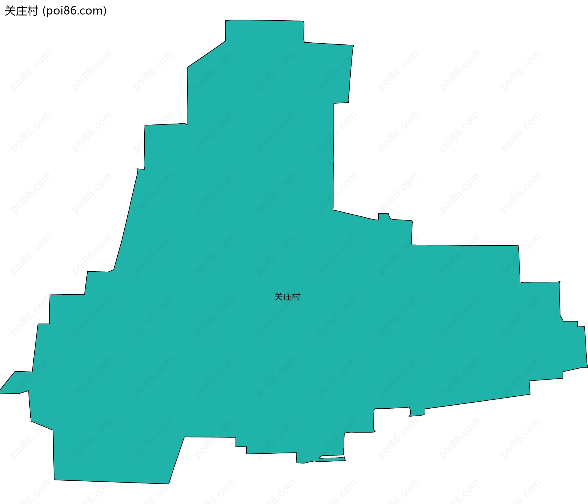 关庄村边界地图