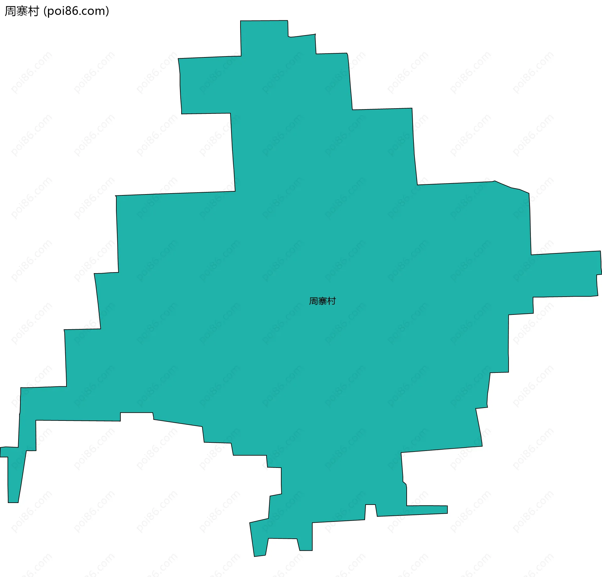 周寨村边界地图