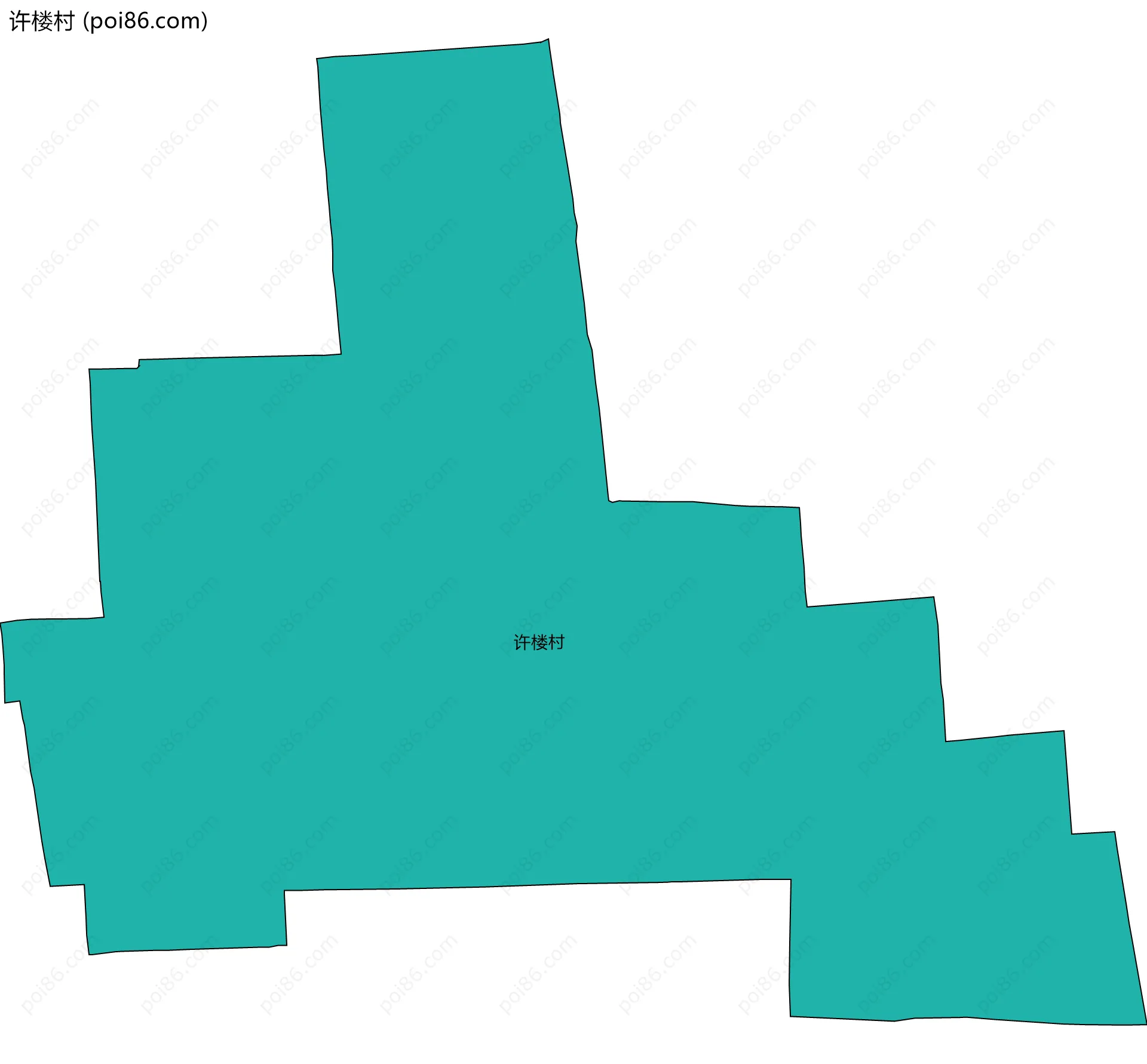 许楼村边界地图