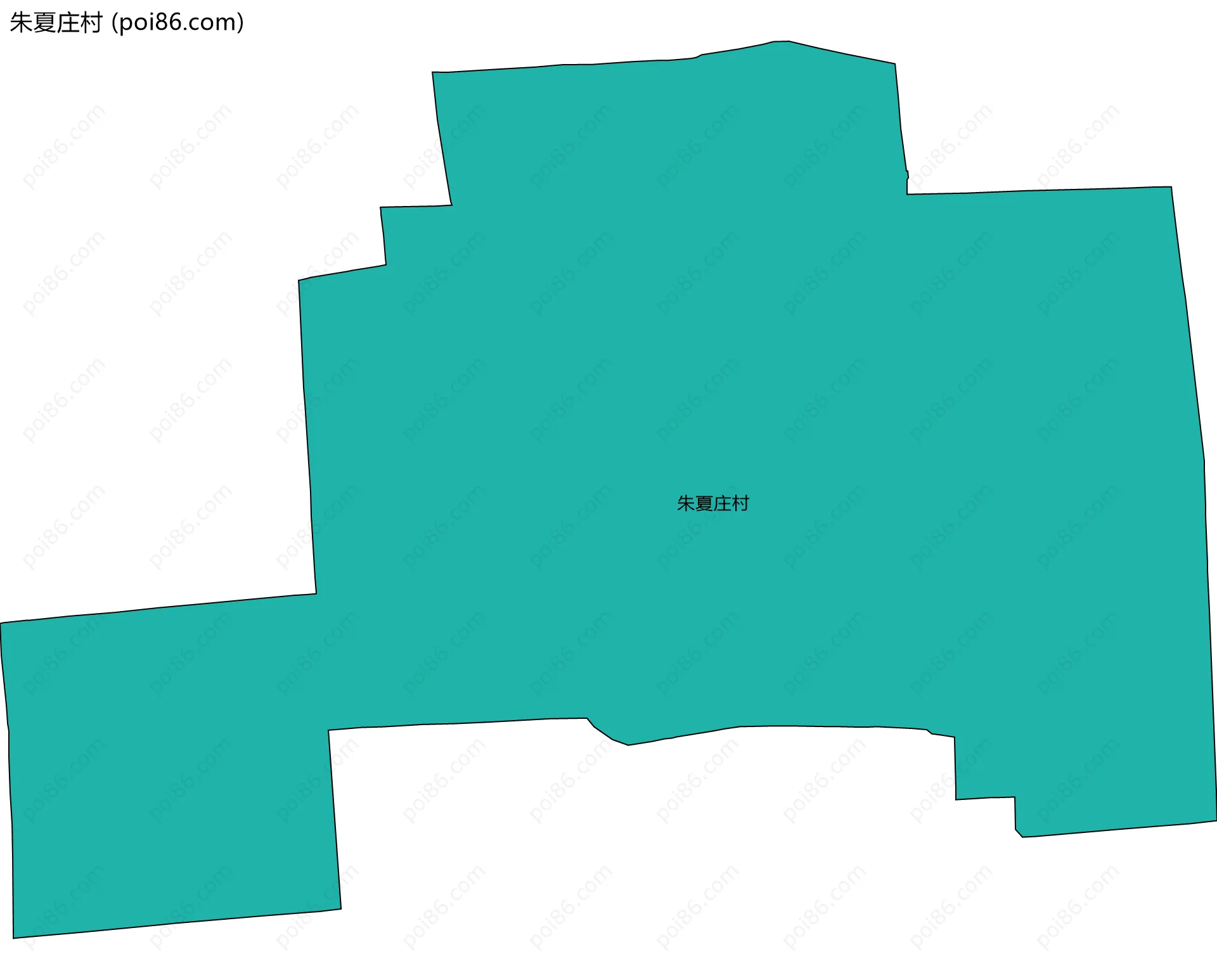 朱夏庄村边界地图