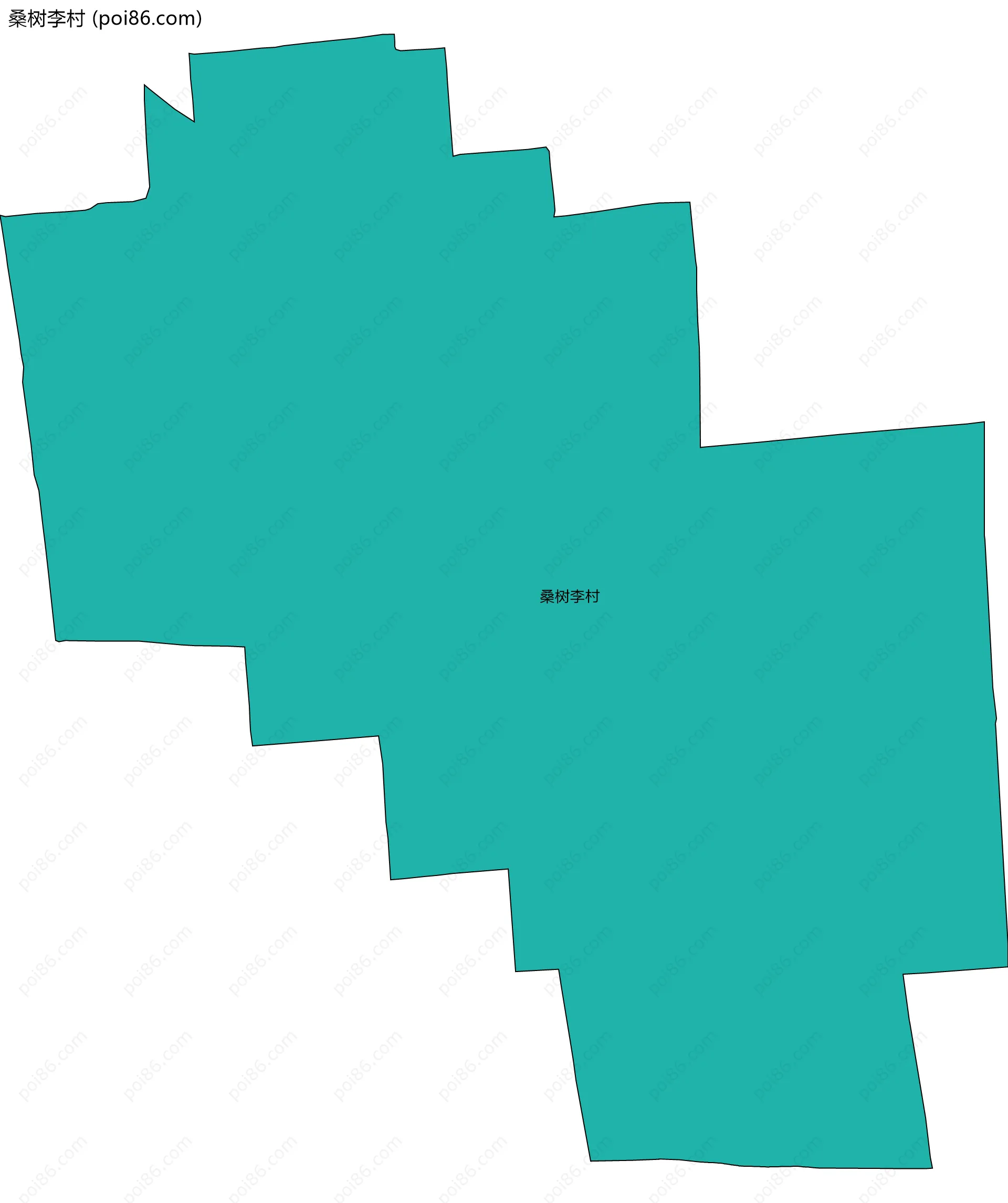 桑树李村边界地图
