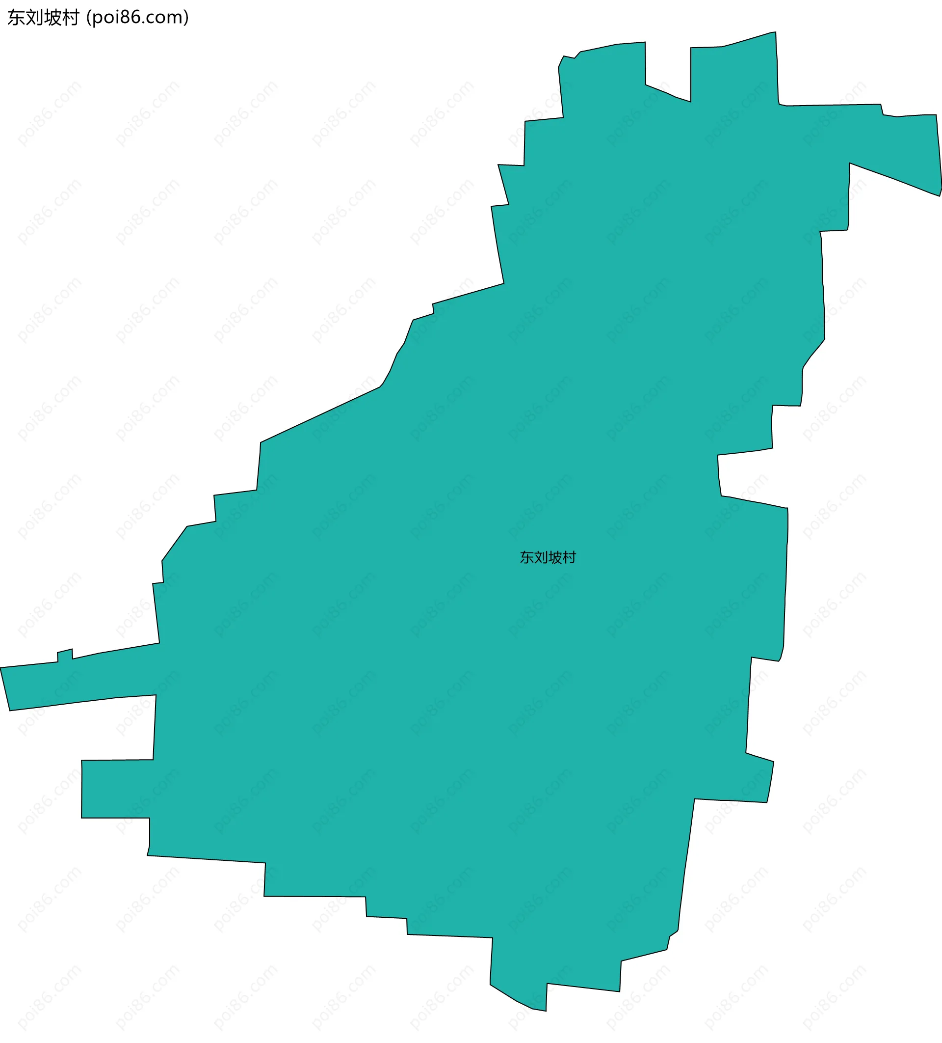 东刘坡村边界地图