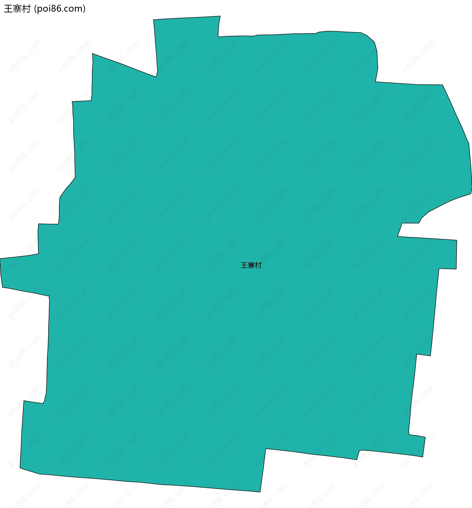 王寨村边界地图