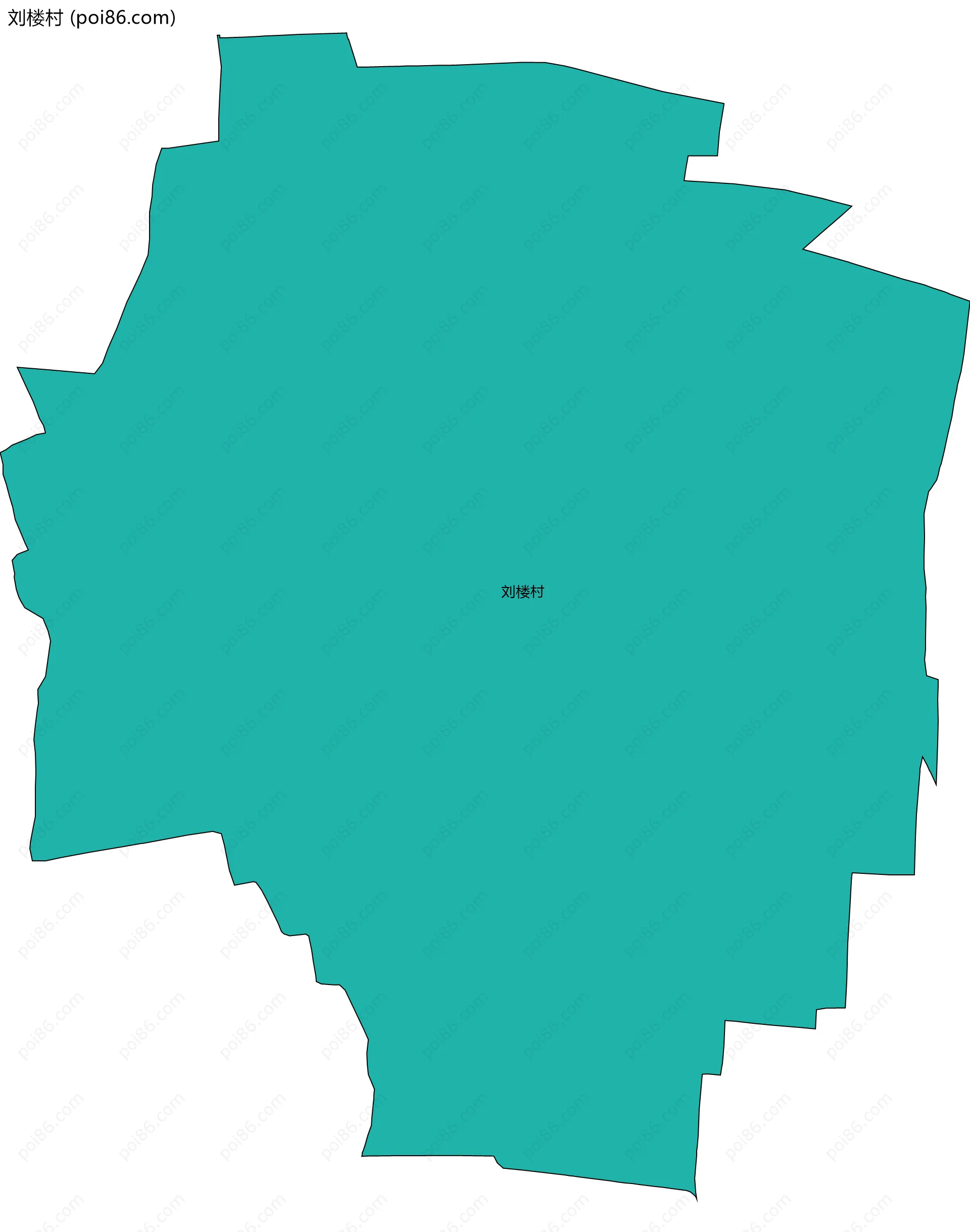 刘楼村边界地图