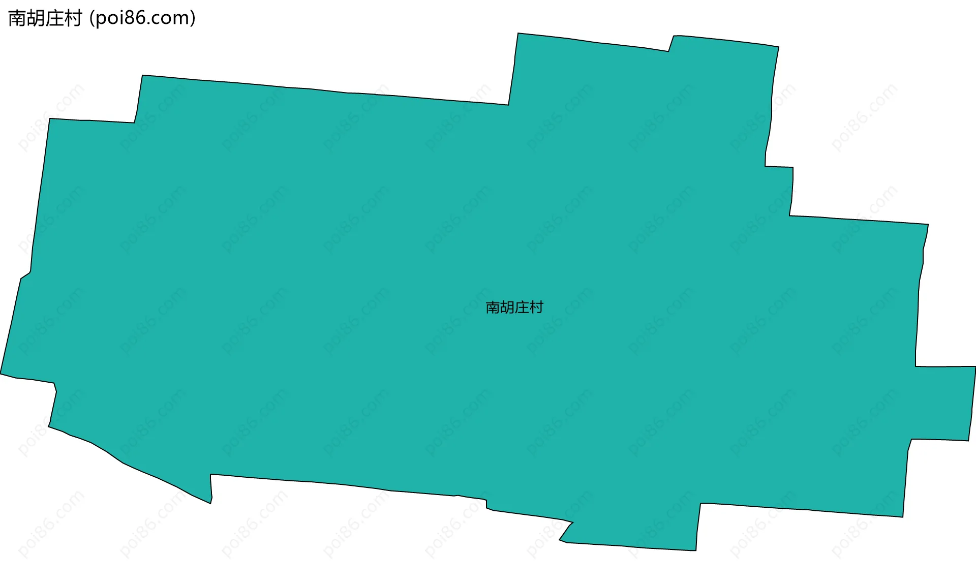 南胡庄村边界地图