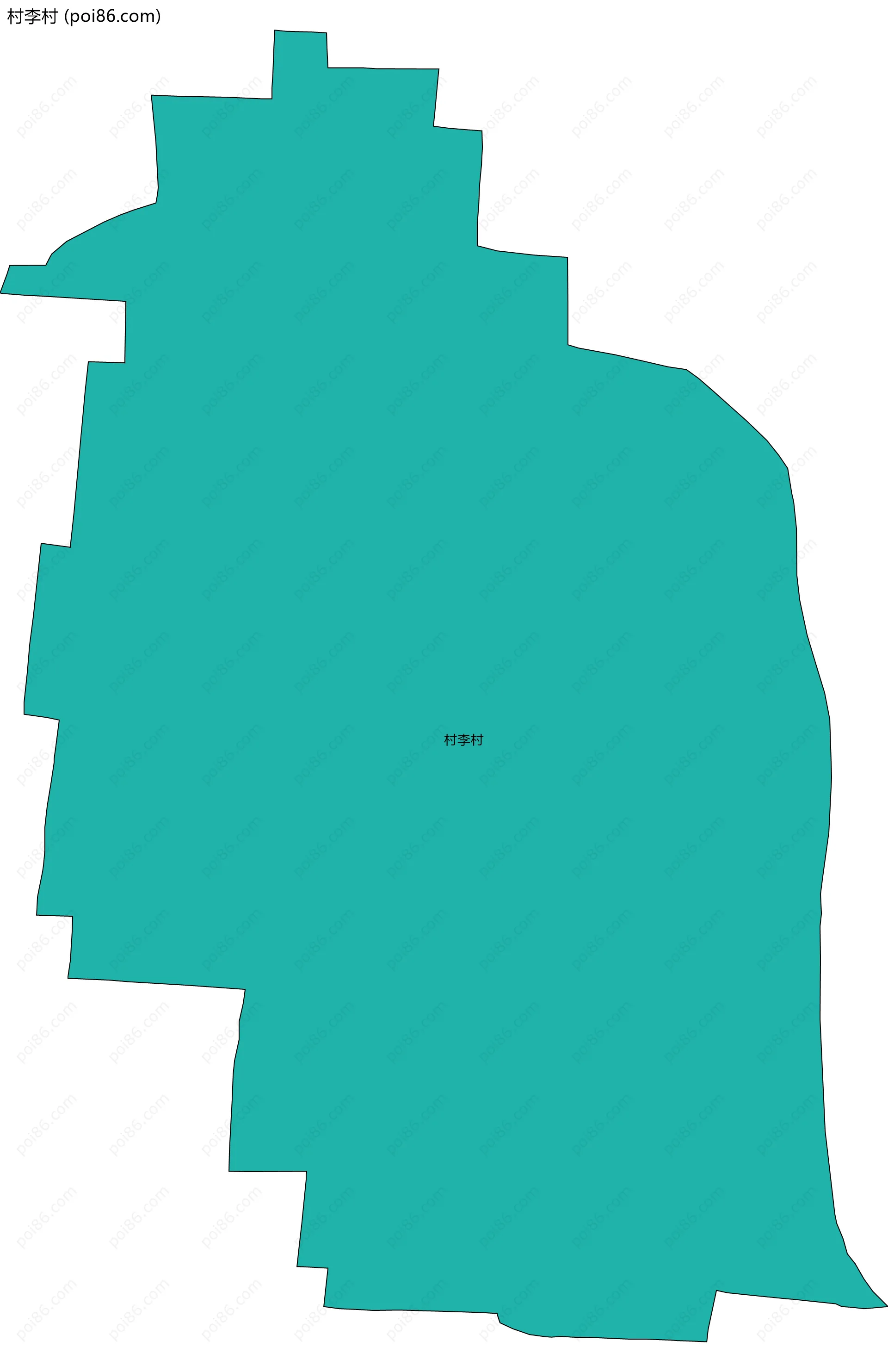 村李村边界地图