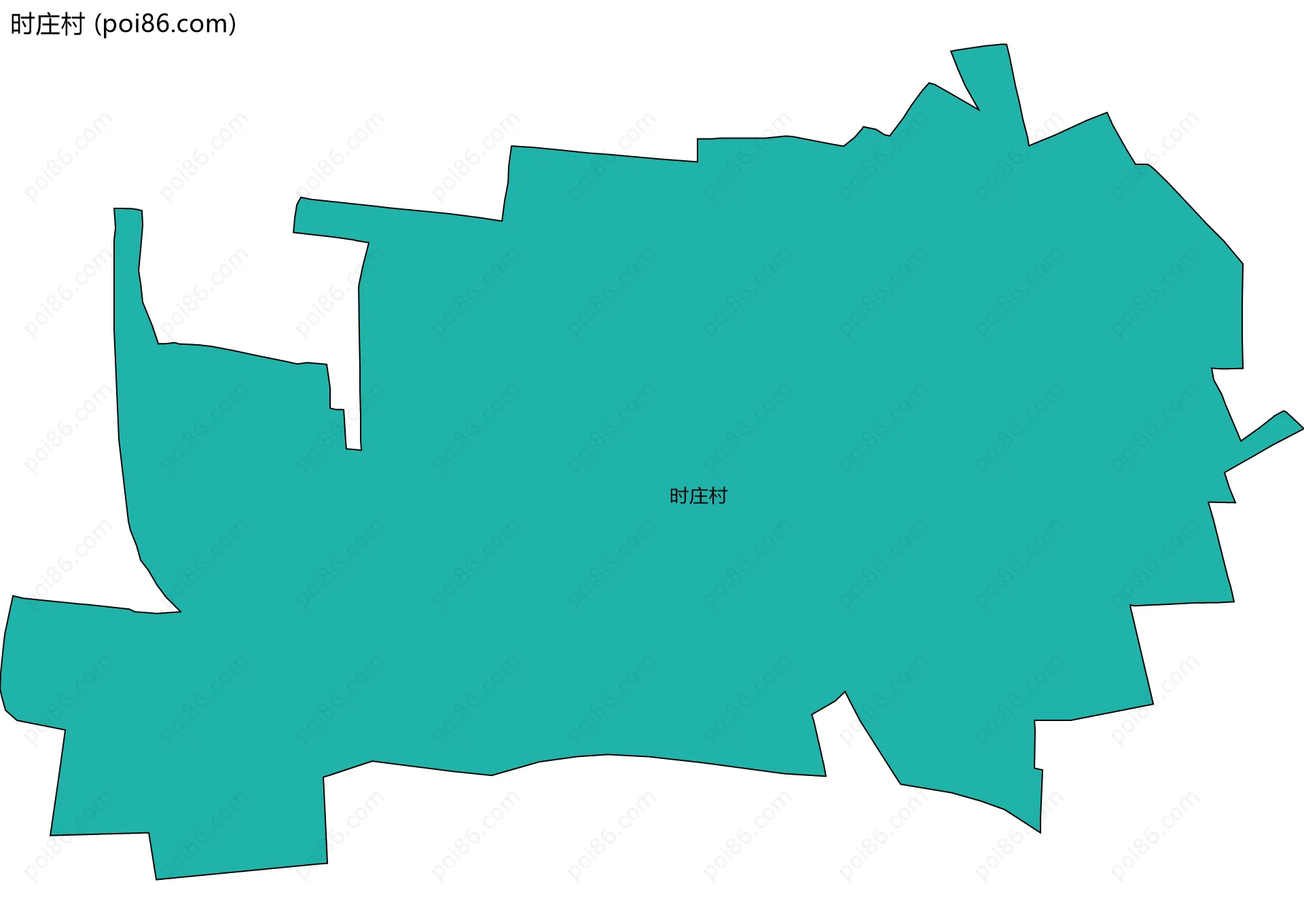 时庄村边界地图
