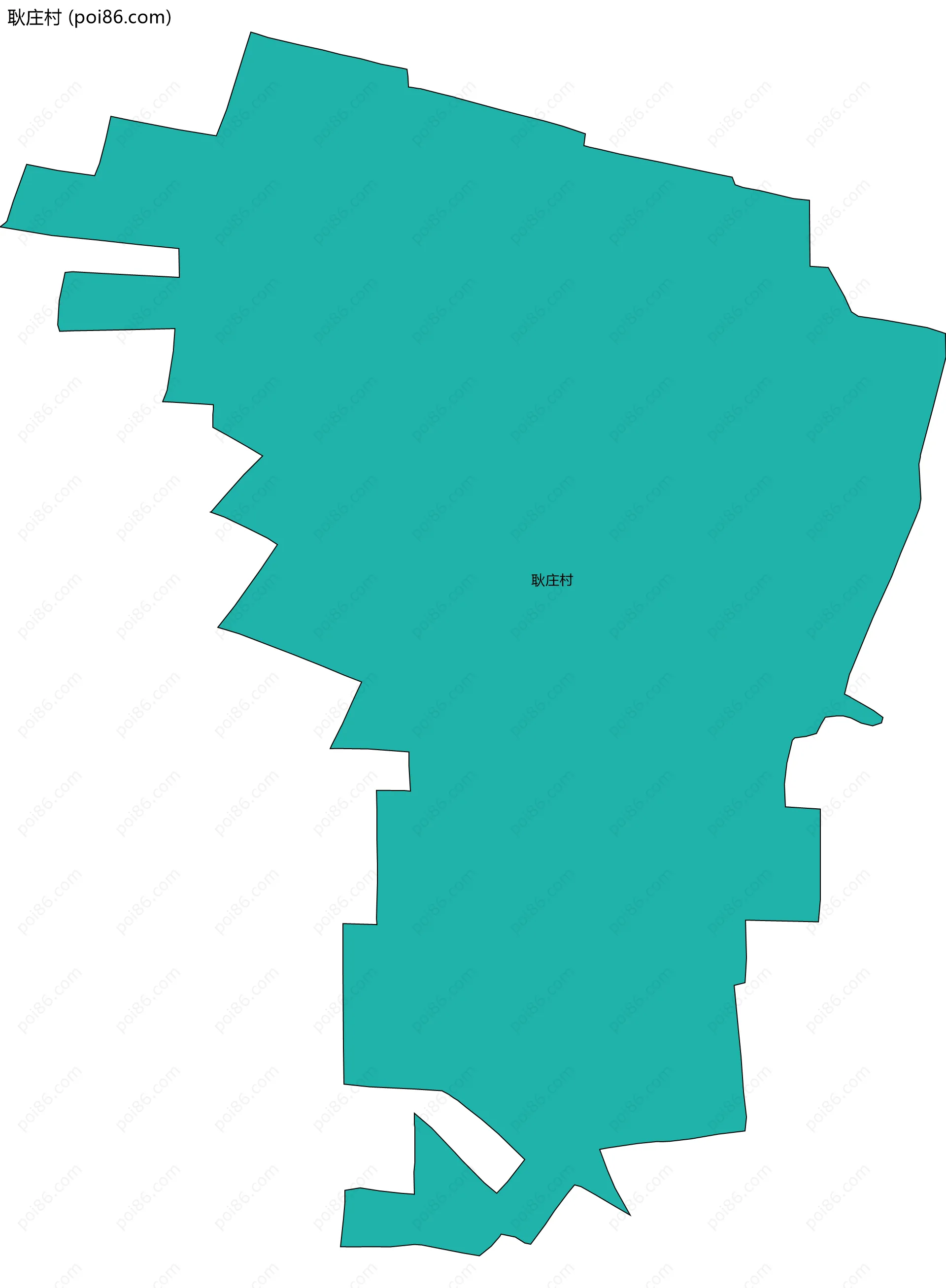 耿庄村边界地图