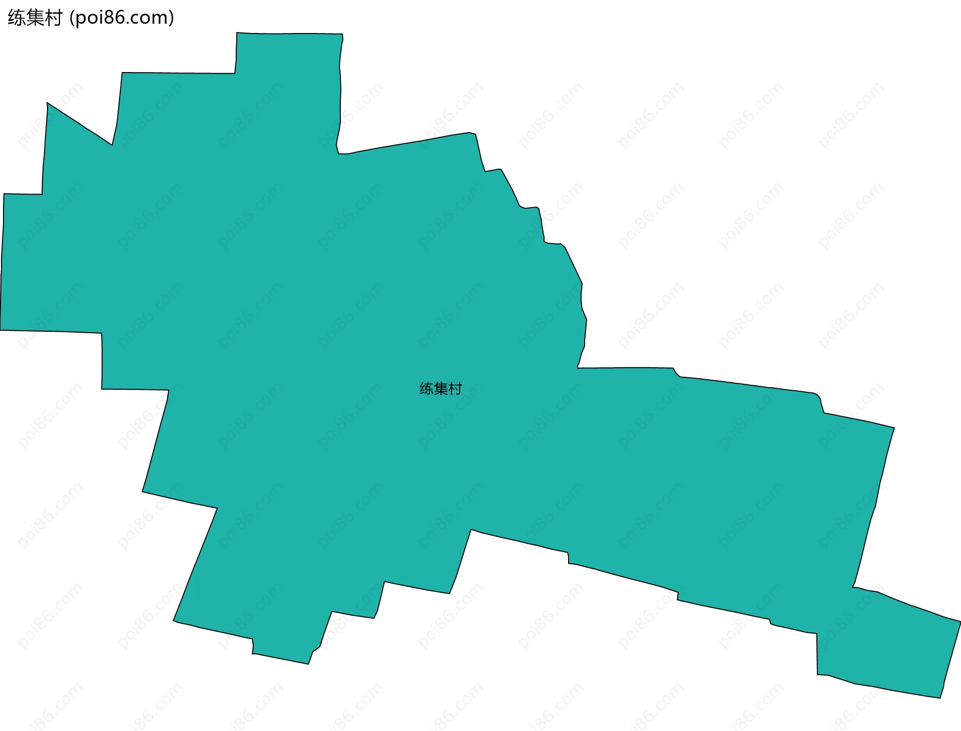 练集村边界地图