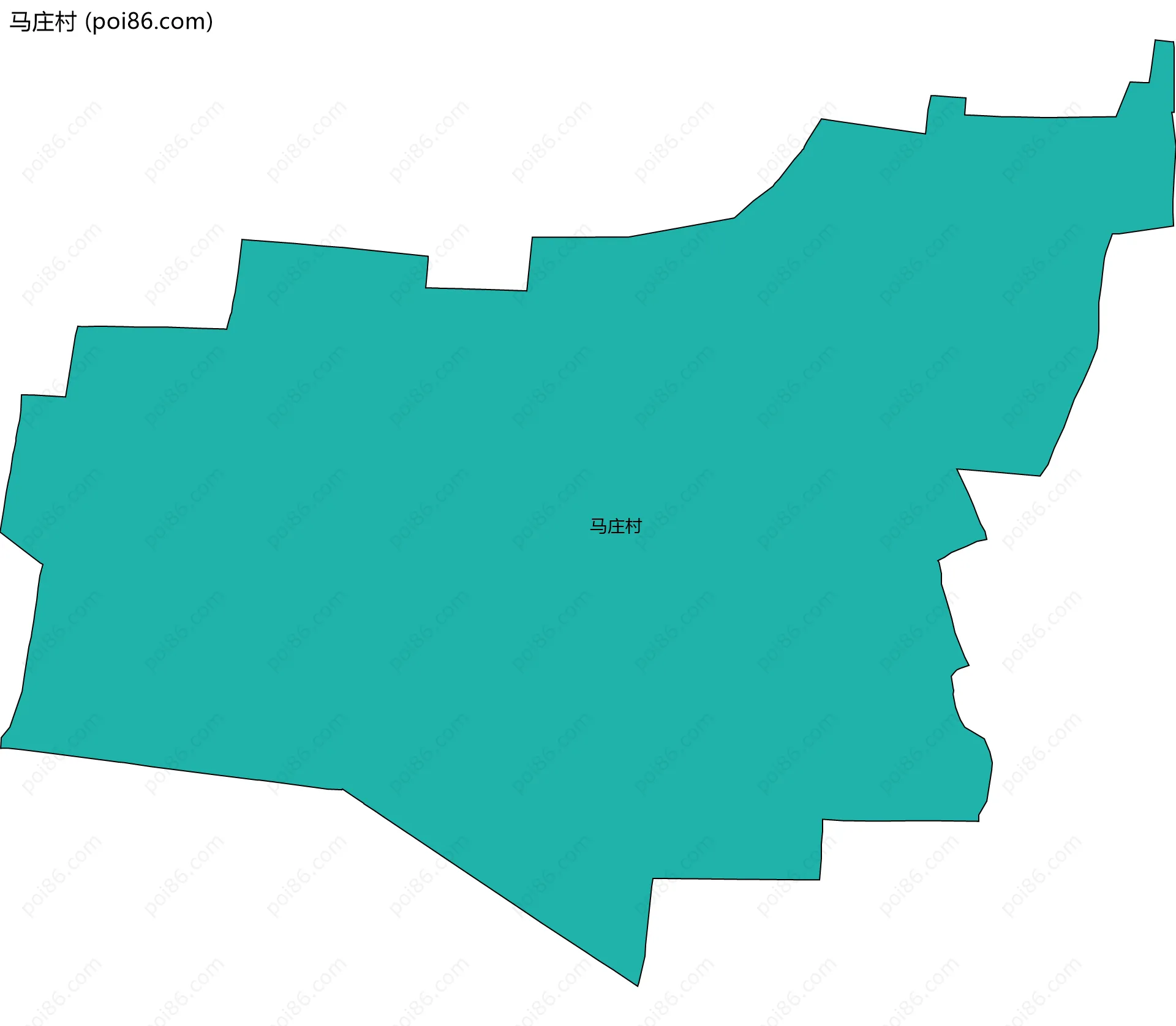 马庄村边界地图
